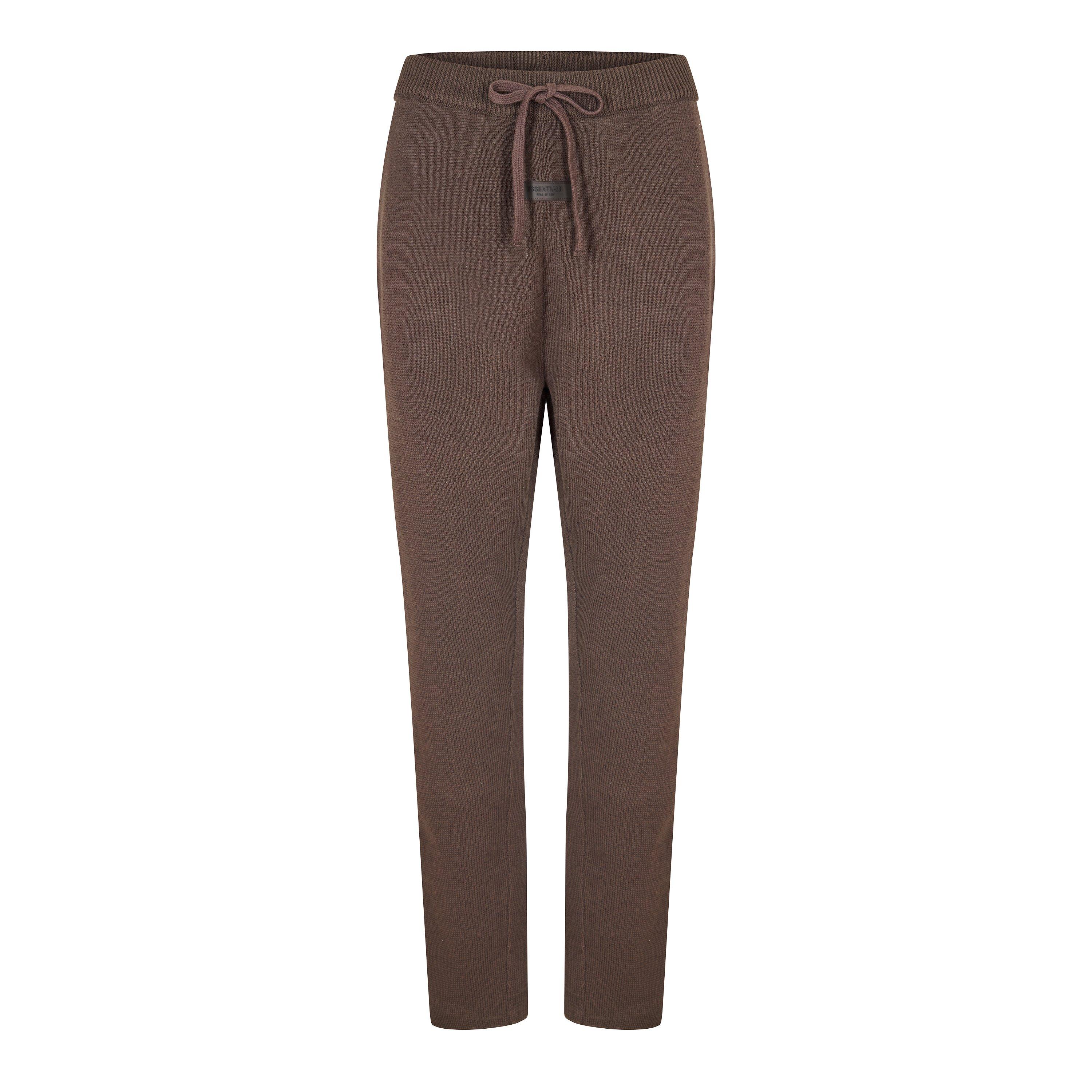 Off-Black - Fear Of God Essentials - Women's Lounge Pants Open Hem Fleece Jogging Bottoms - 1