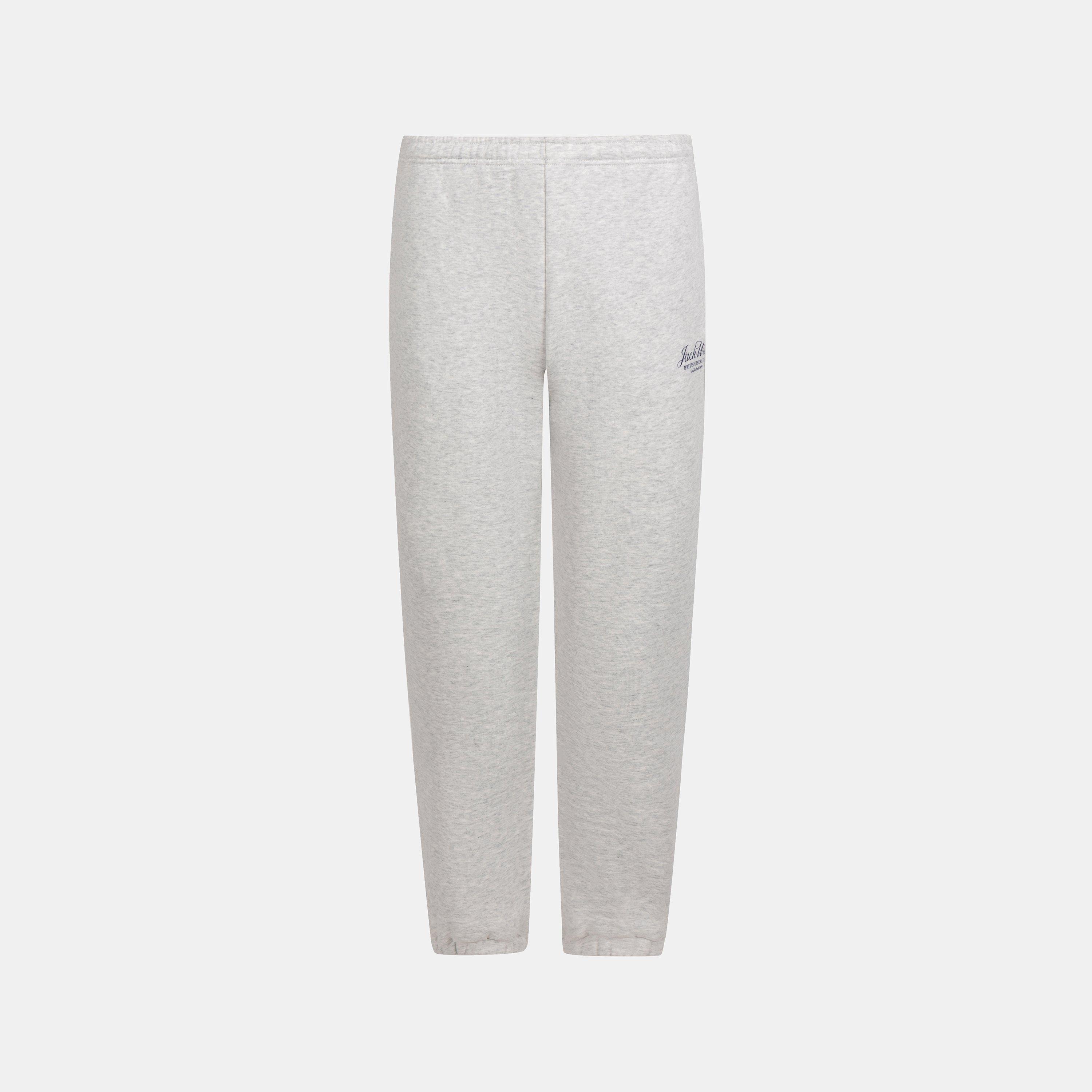 Grey Marl - Jack Wills - JW Emblem Jog Pant Ld64 - 1