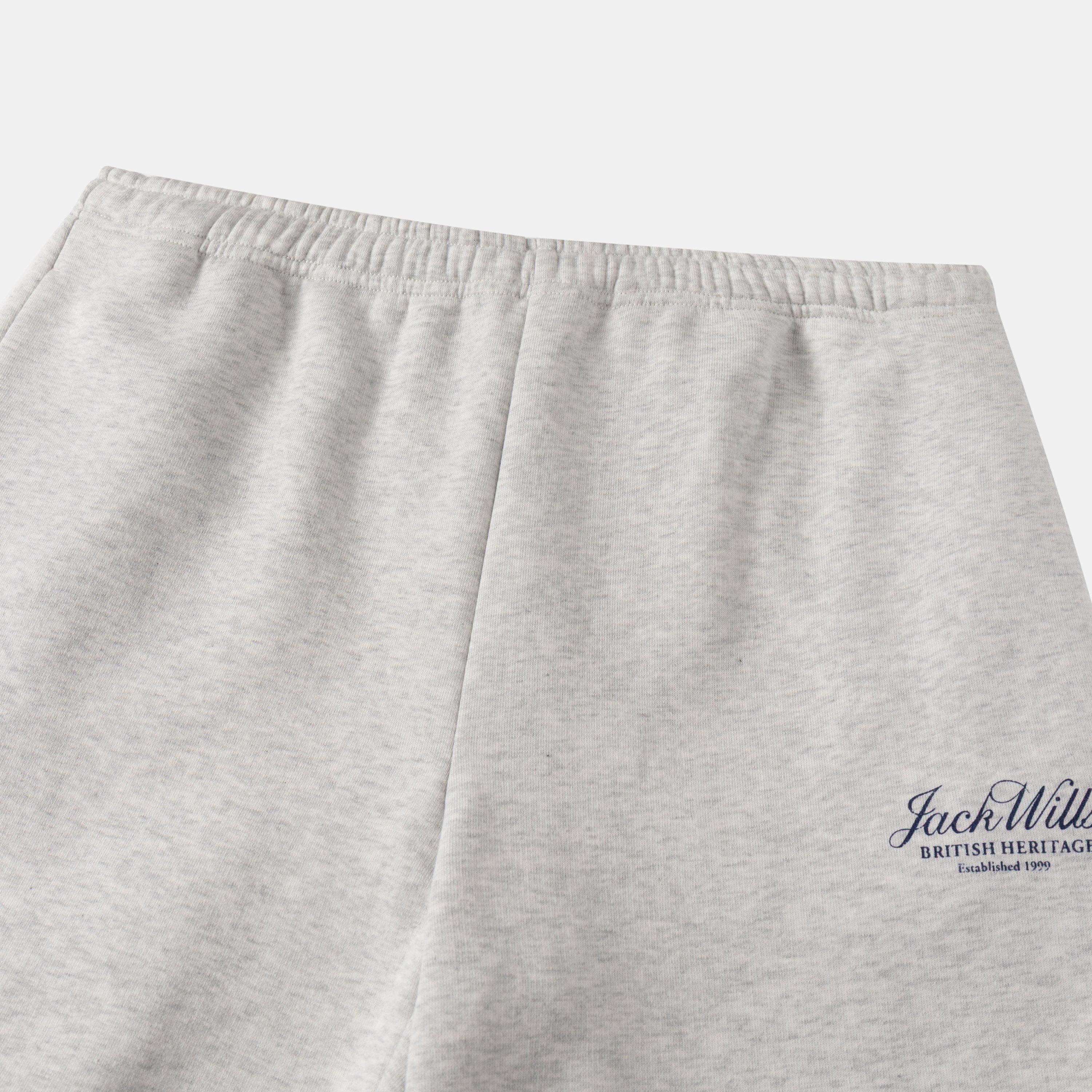 Grey Marl - Jack Wills - JW Emblem Jog Pant Ld64 - 3