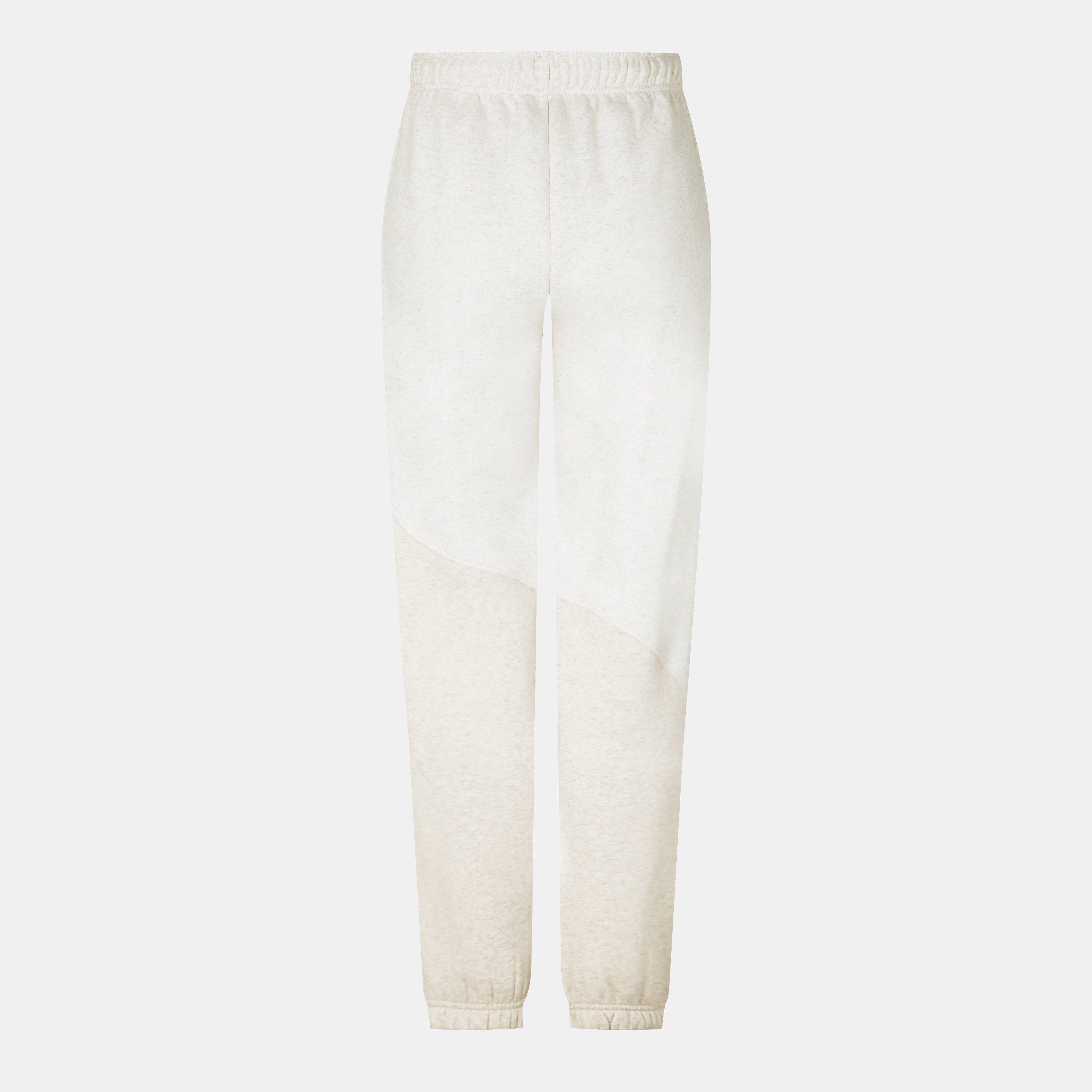 Oat Marl - Jack Wills - JW Splice Closed Hem Fleece Joggers - 2