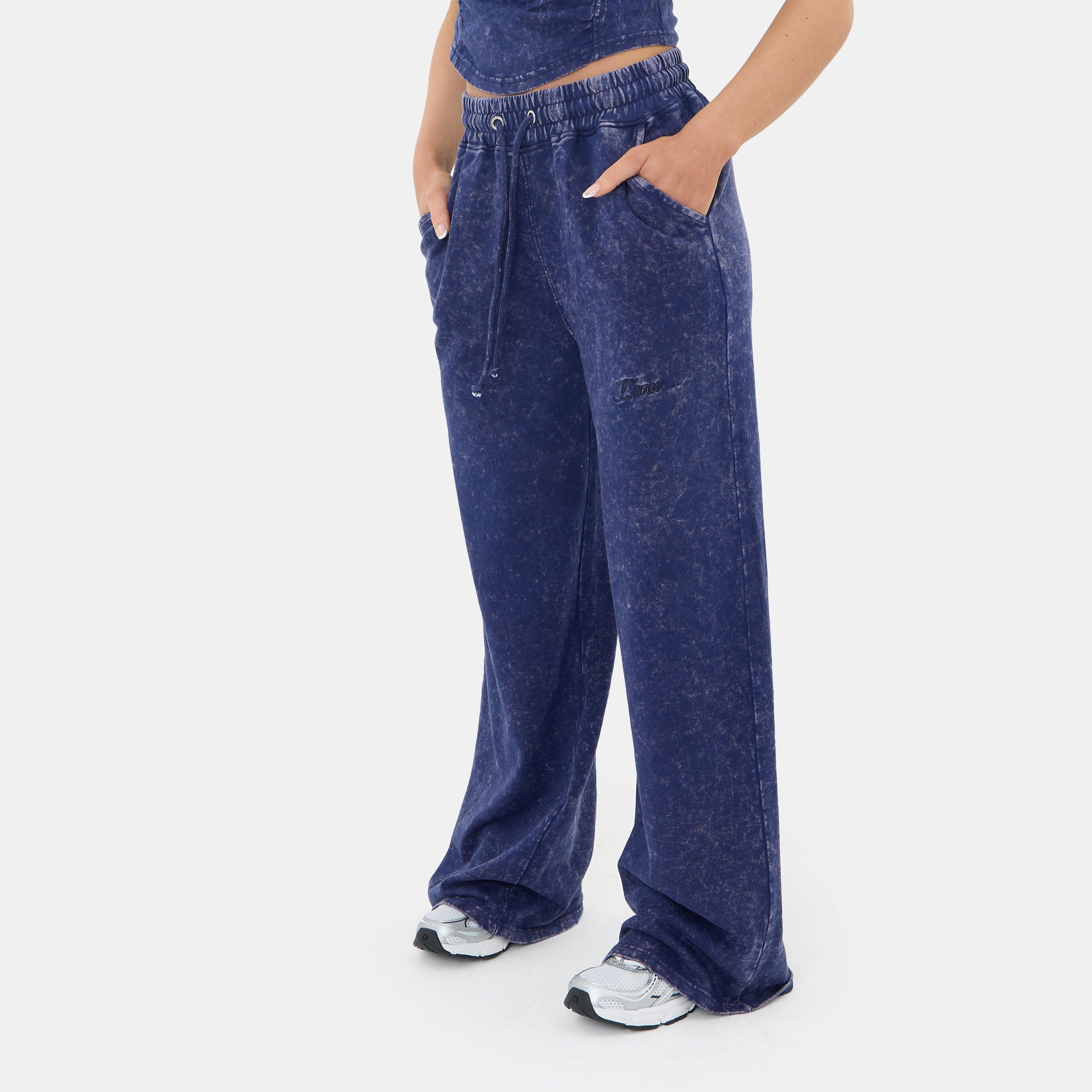 Blue - I Saw It First - I SAW Washed Wide Leg Jogger - 2