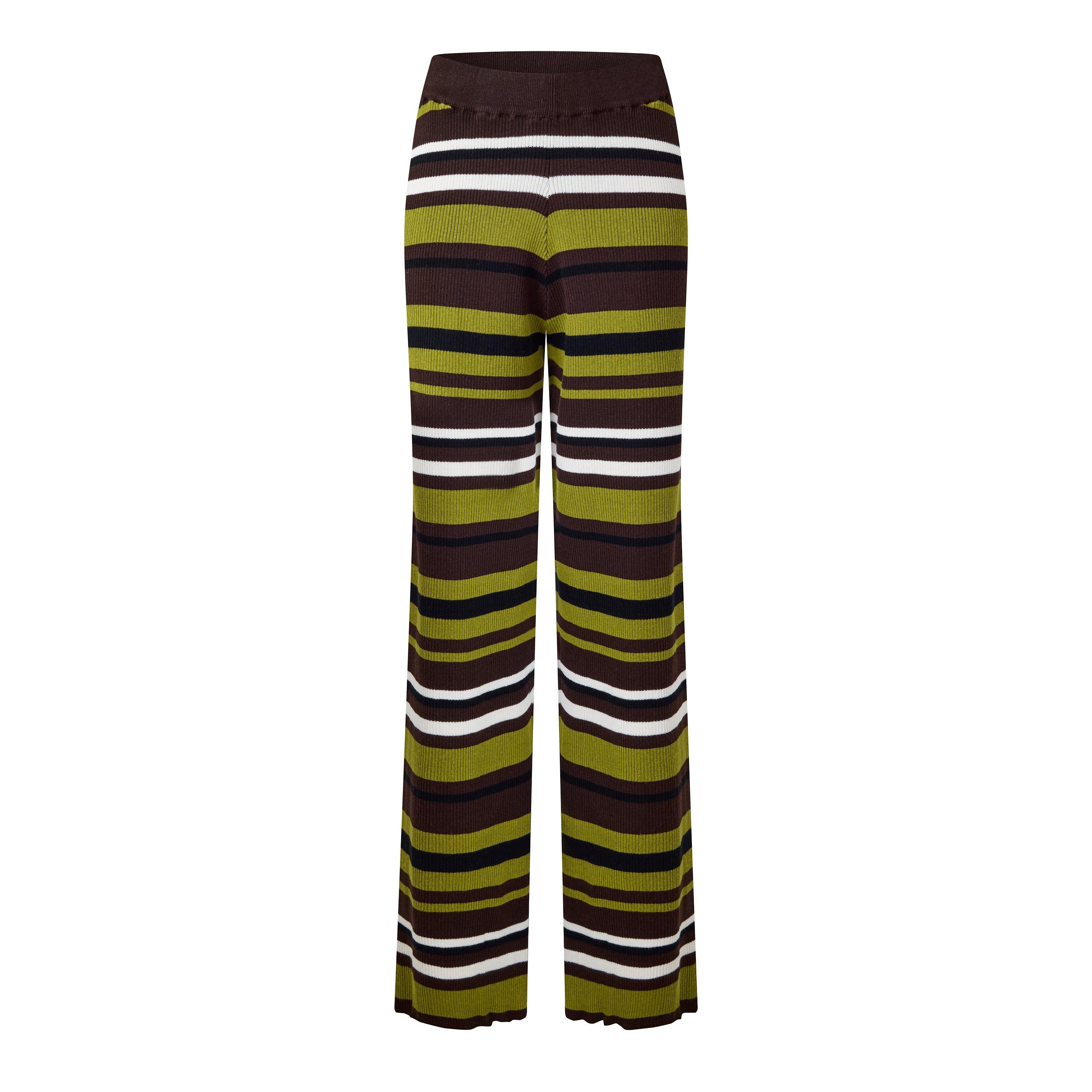 Multi - I Saw It First - Striped Knitted Wide Leg Trouser - 1