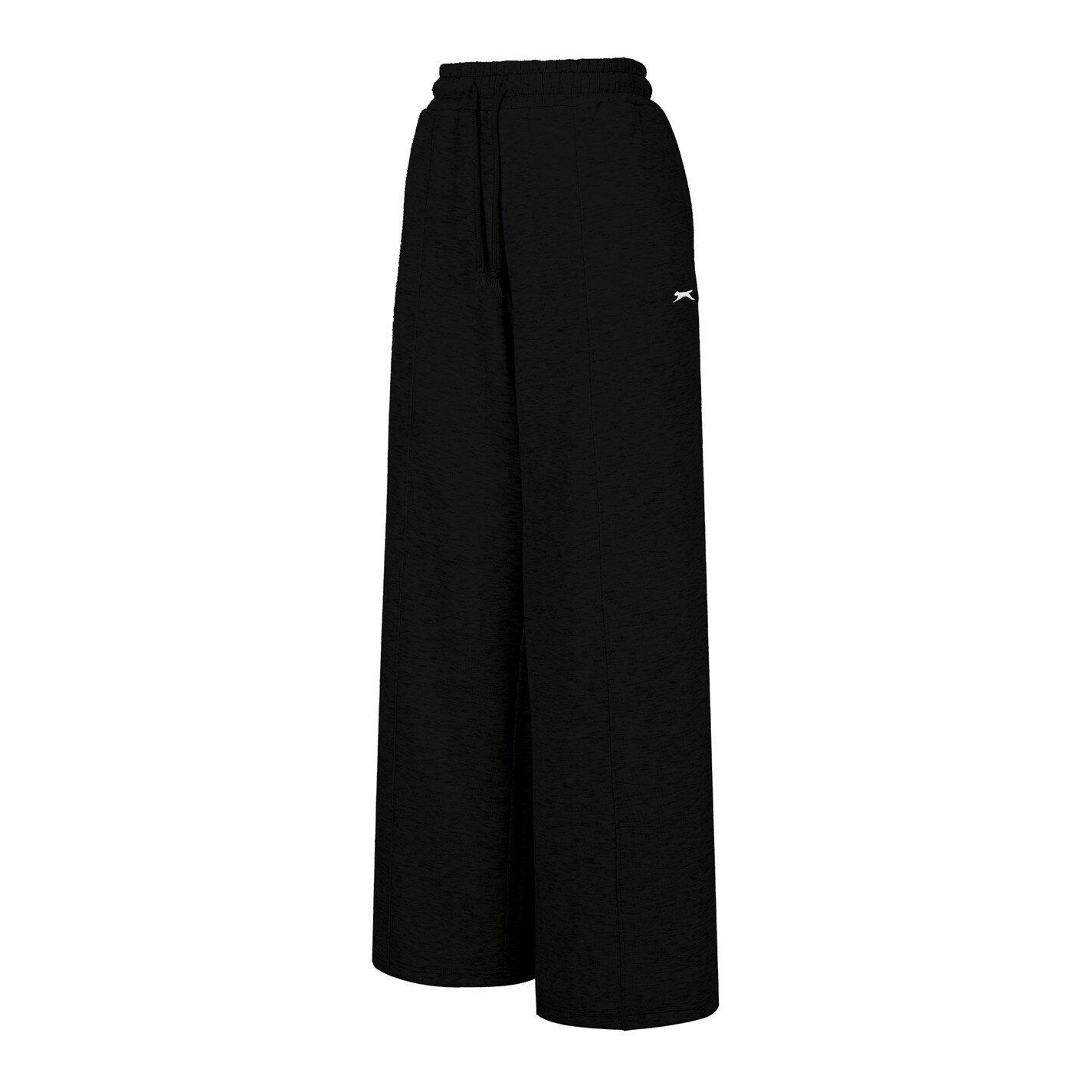 Black - Slazenger - Wide Leg Jogging Bottoms Womens - 3