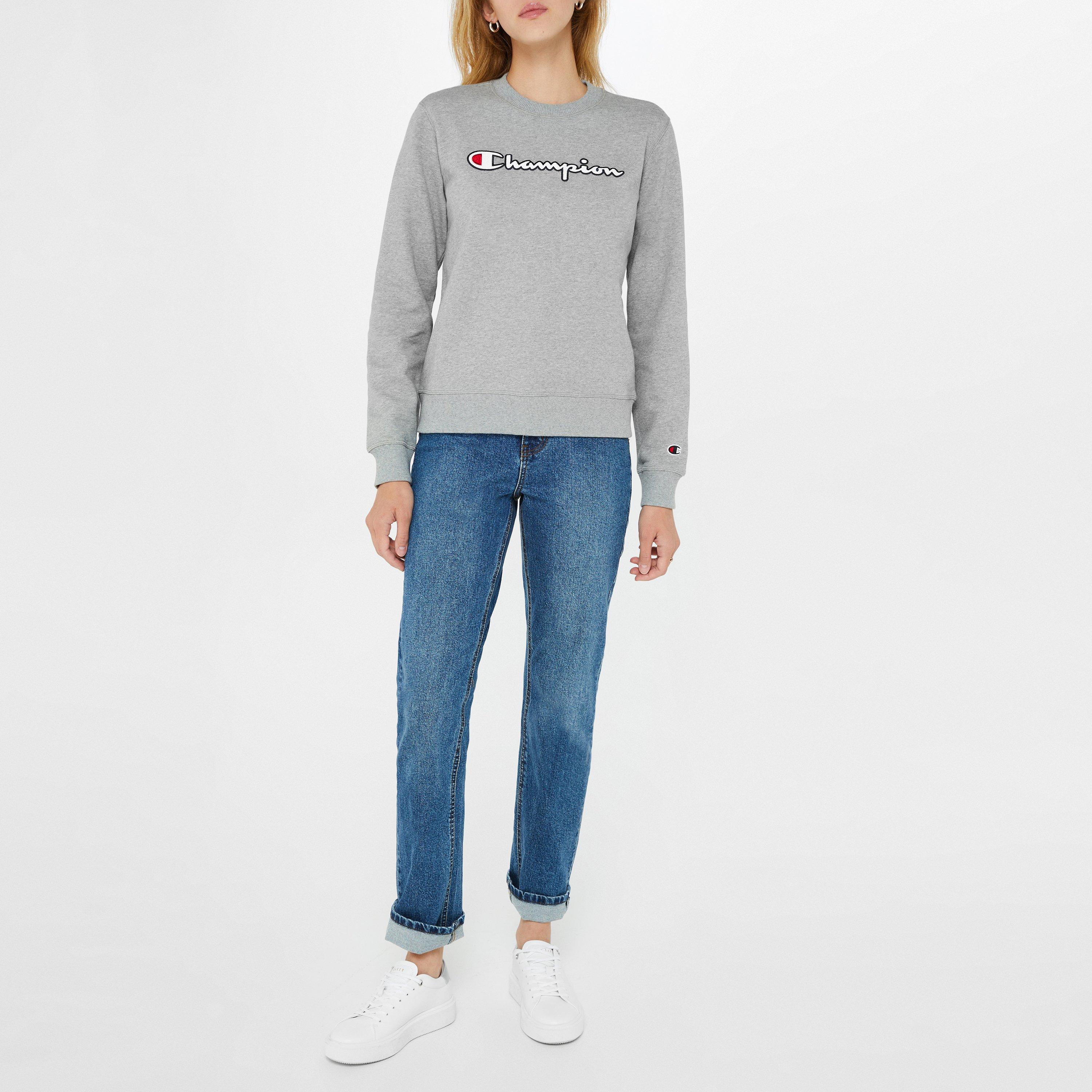 GRY - Champion - Script Crew Neck Sweatshirt - 2