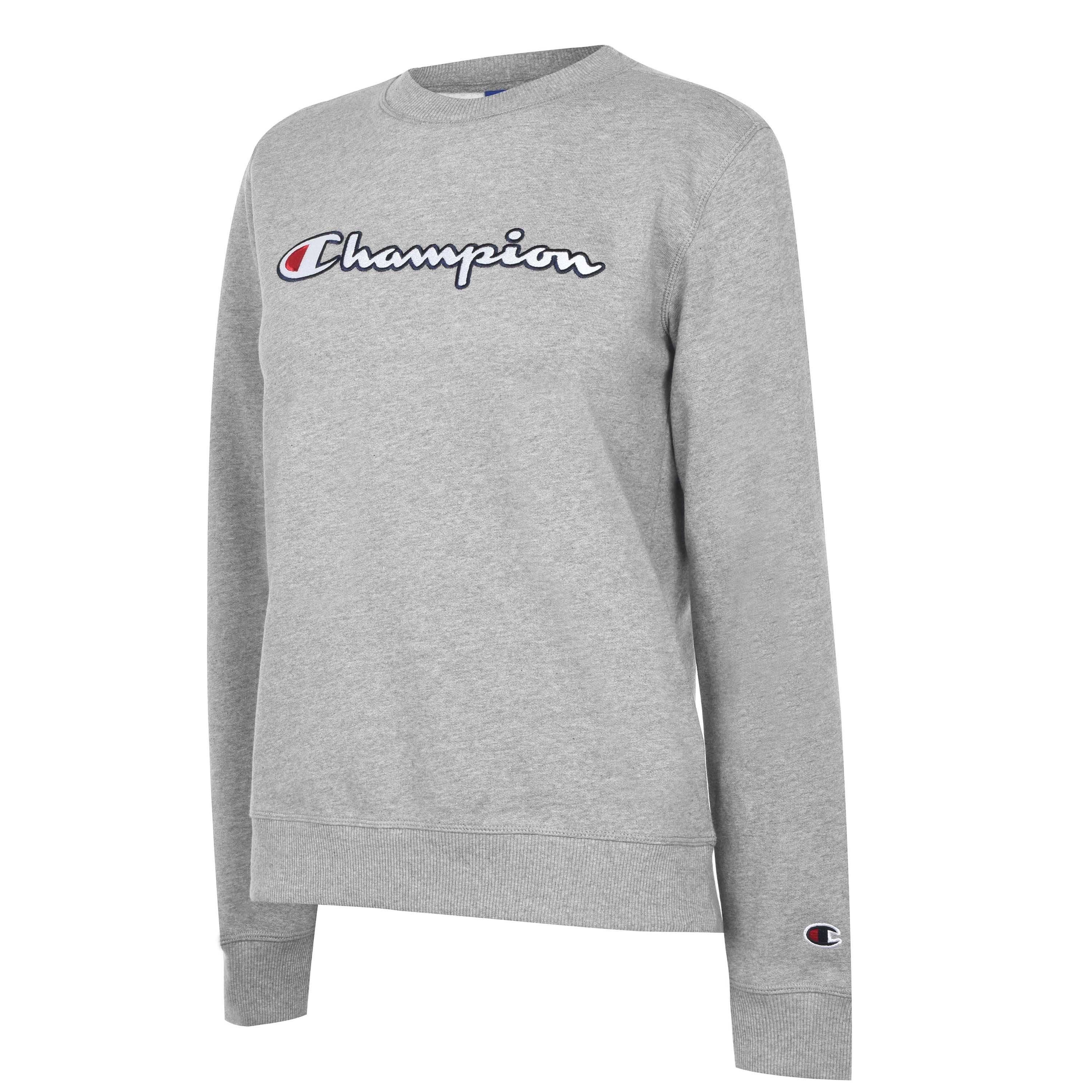 GRY - Champion - Script Crew Neck Sweatshirt - 6