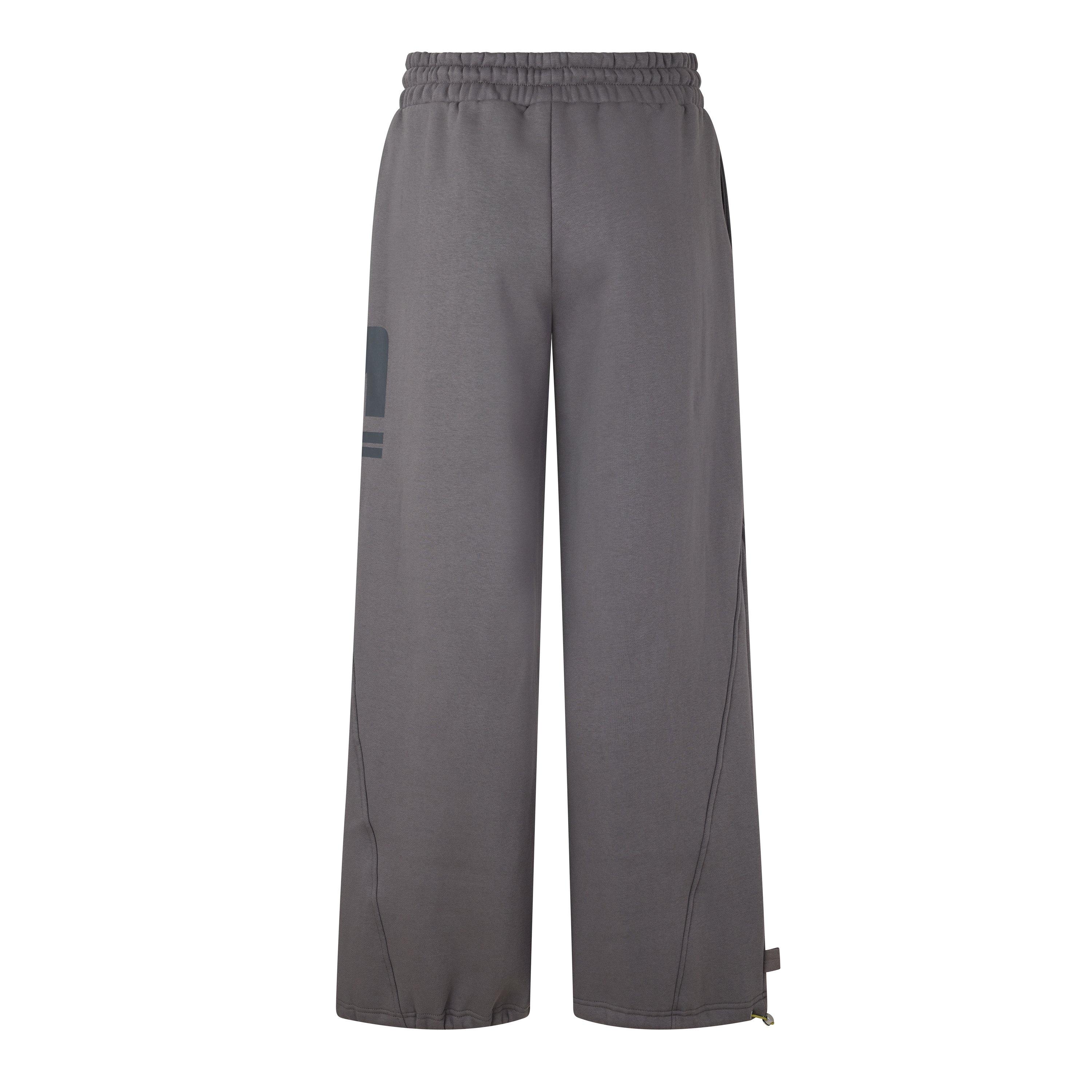 Dark Gull Grey - L AB Off White - Women's Bungee Cotton Fleece Joggers - 2