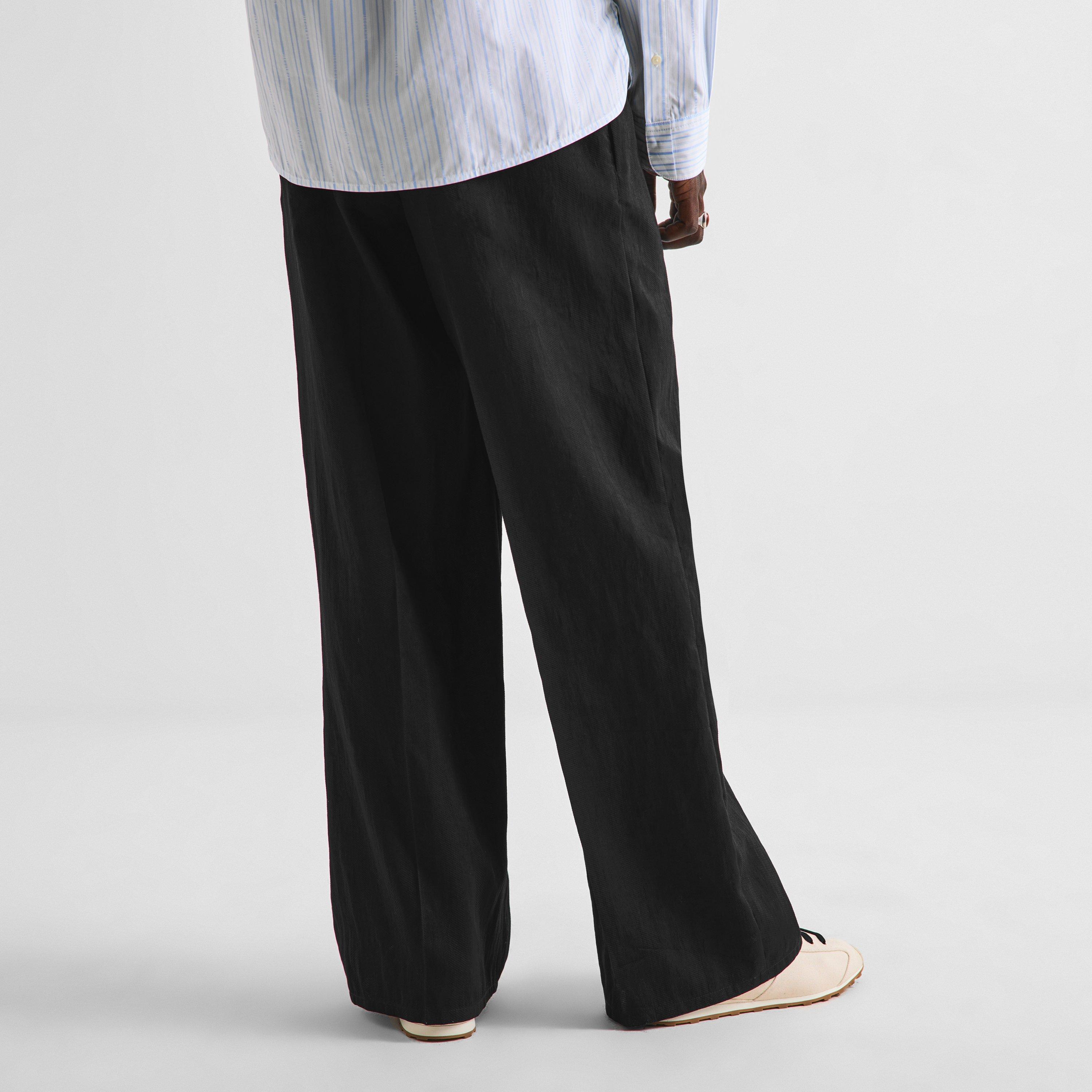 Black - Jacquemus - Men's Miami Pant Linen Wide-Leg Trousers - 4