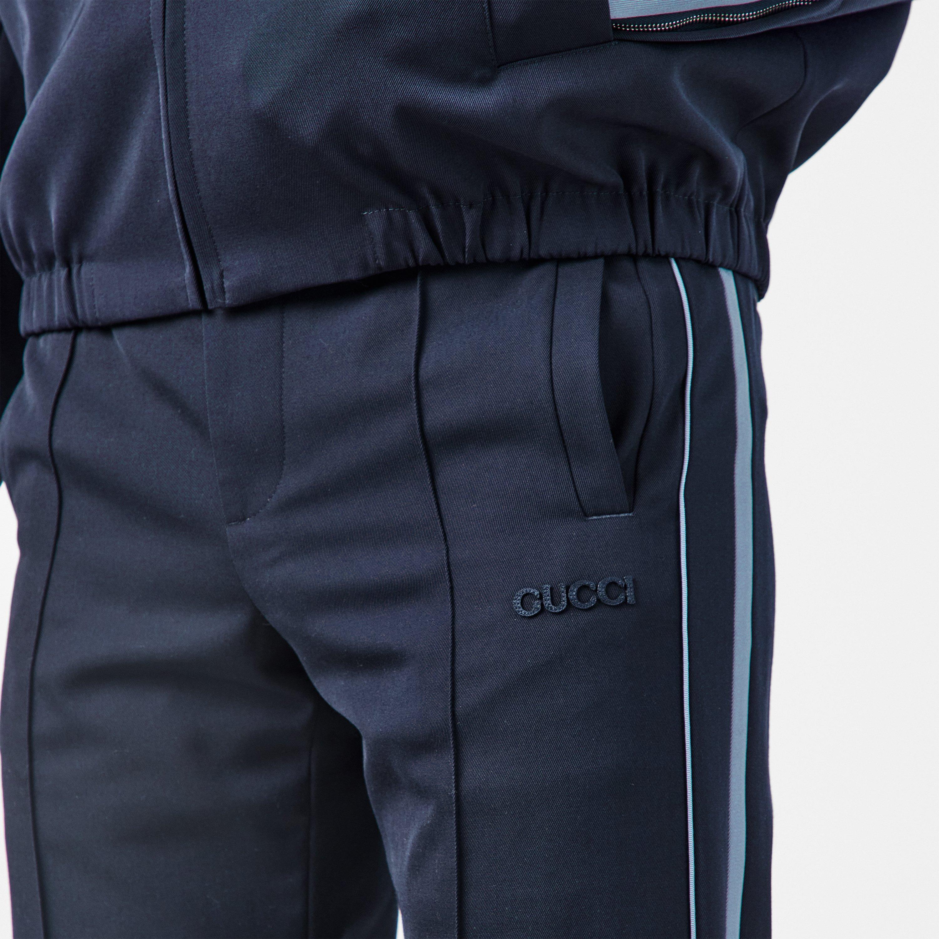 Ink - Gucci - Embroidered Wool Twill Trousers - 5