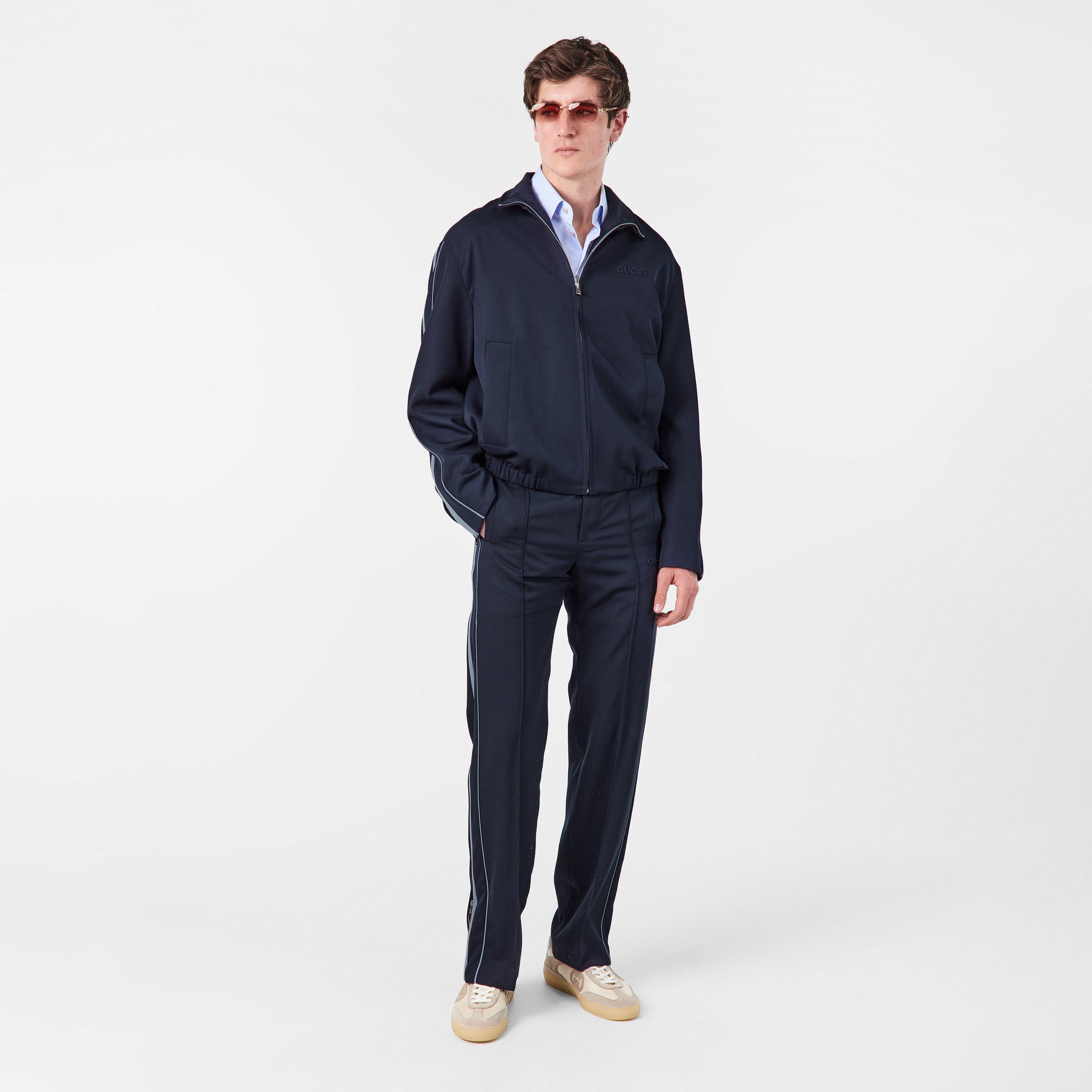 Ink - Gucci - Embroidered Wool Twill Trousers - 6