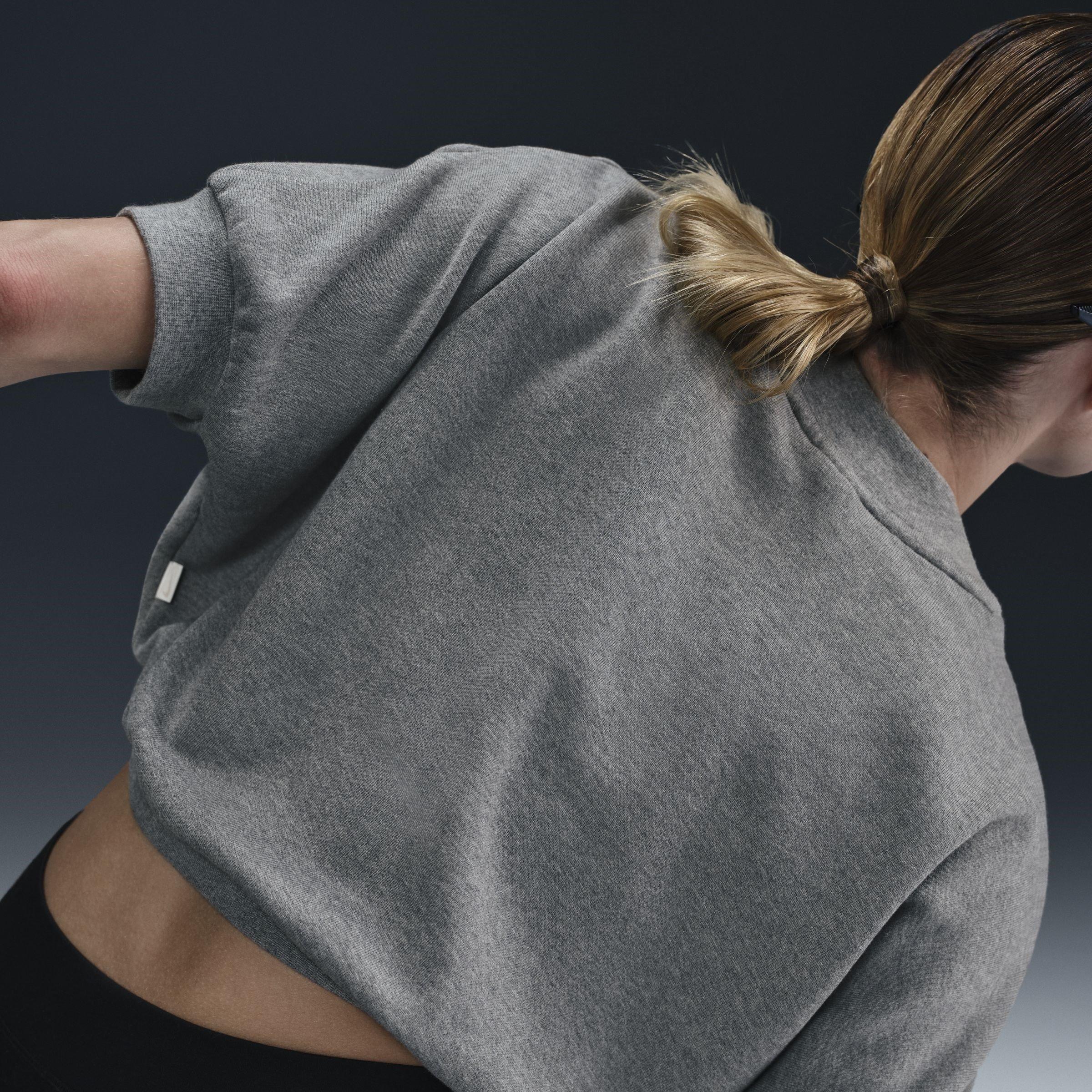 Carbon Heather - Nike - Sportswear Collection Fleece Top - 5