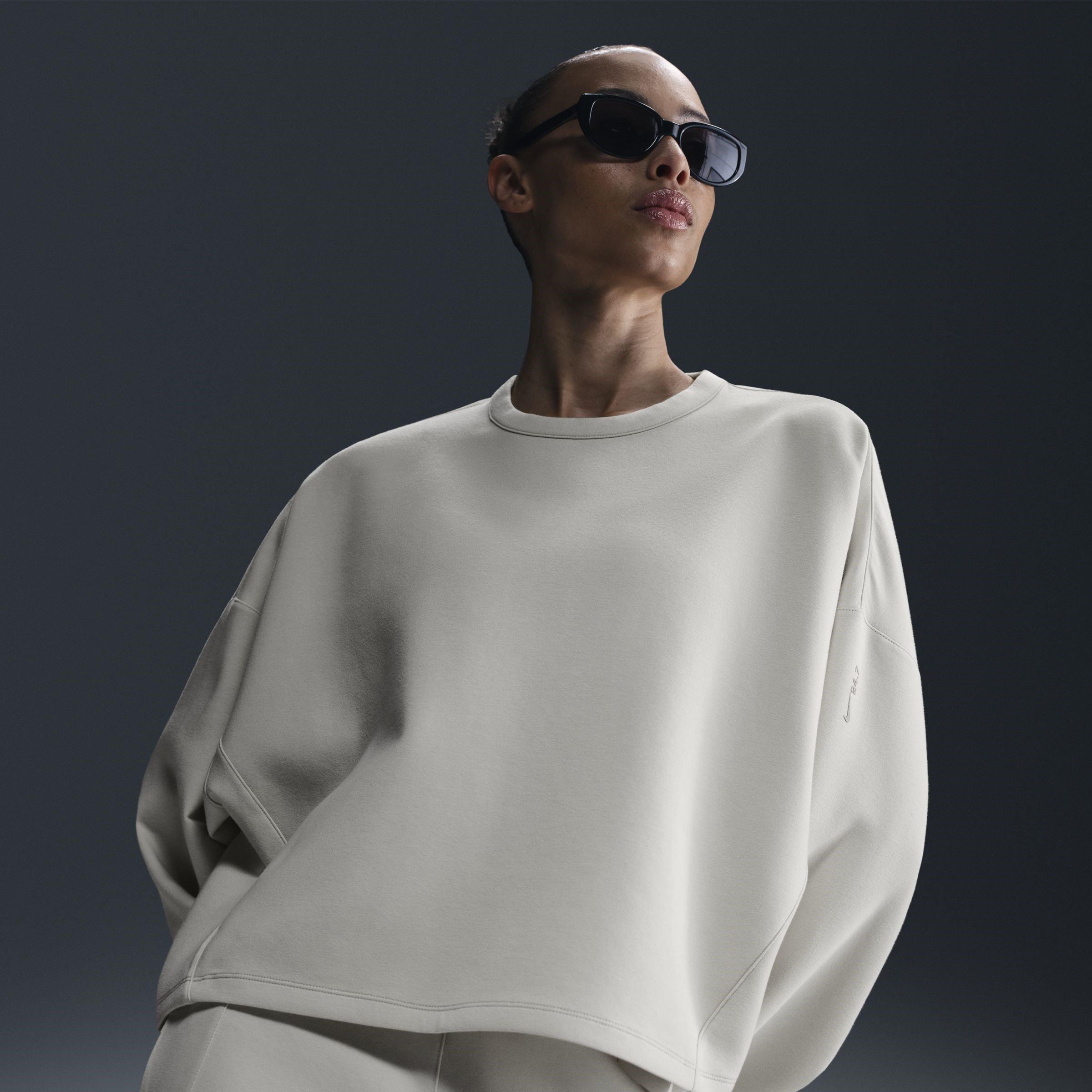 Lt Orewood Brn - Nike - Nike Crewneck Soft Knit Sweater - 3