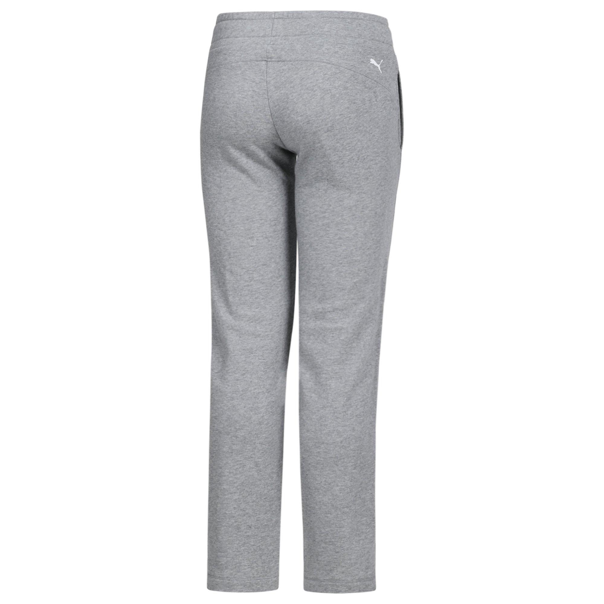 M.Gray Heather - Puma - Jersey Jogging Bottoms Womens - 2