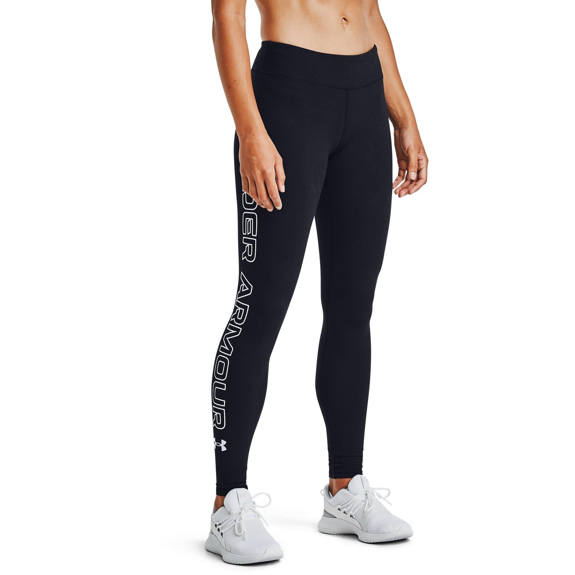 Black - Under Armour - Favourite Wordmark Womens Leggings - 3