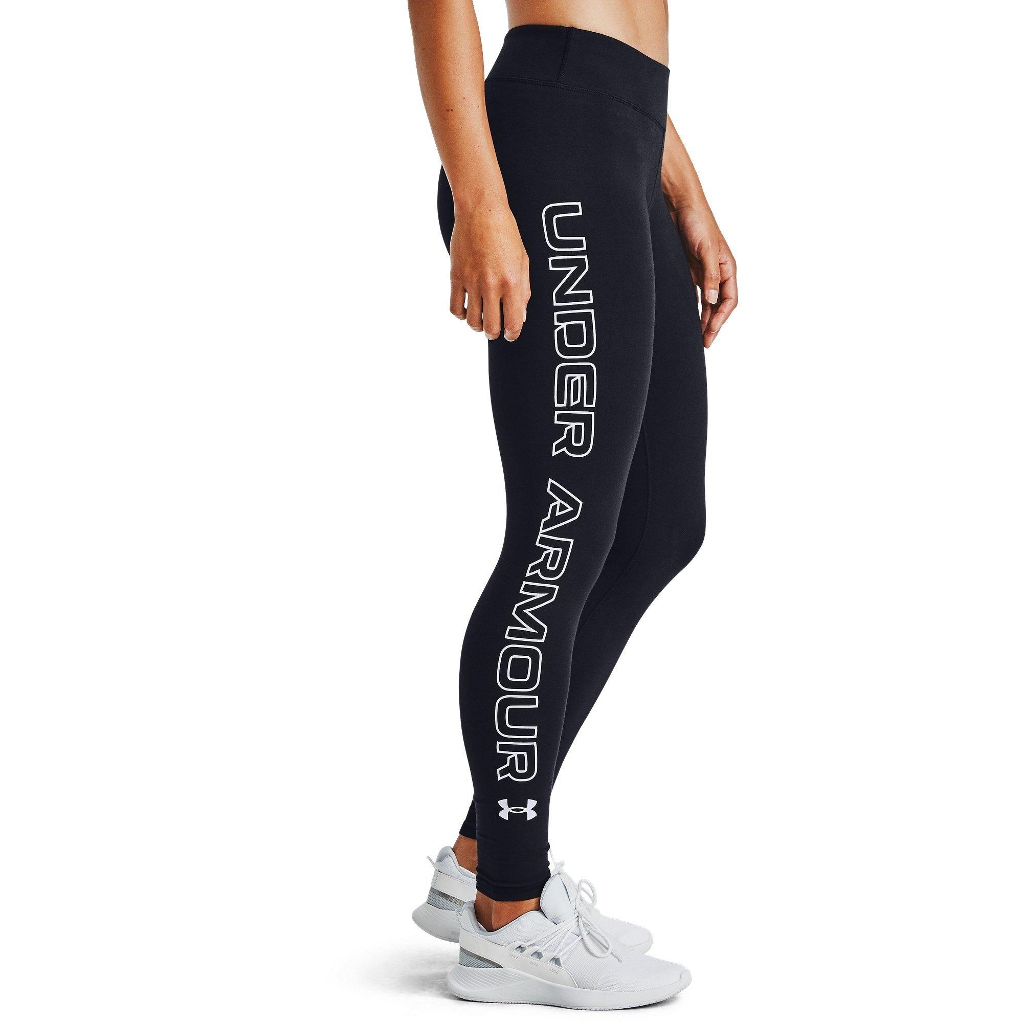 Black - Under Armour - Favourite Wordmark Womens Leggings - 5