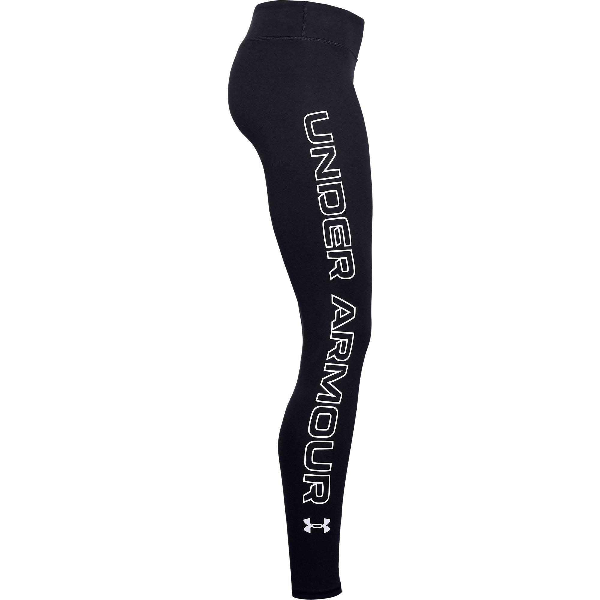 Black - Under Armour - Favourite Wordmark Womens Leggings - 6