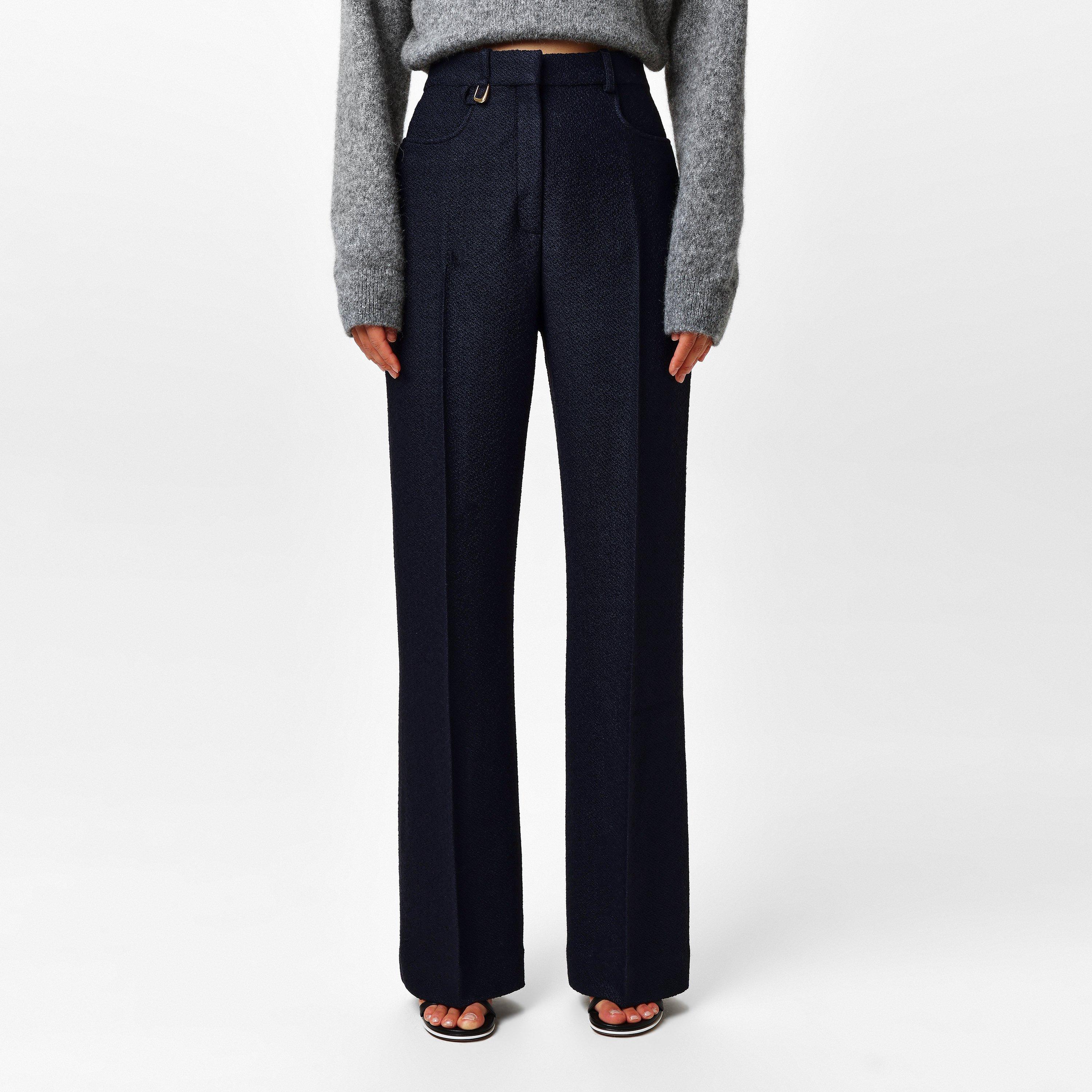 Dark Navy - Jacquemus - Crepe Trousers - 1