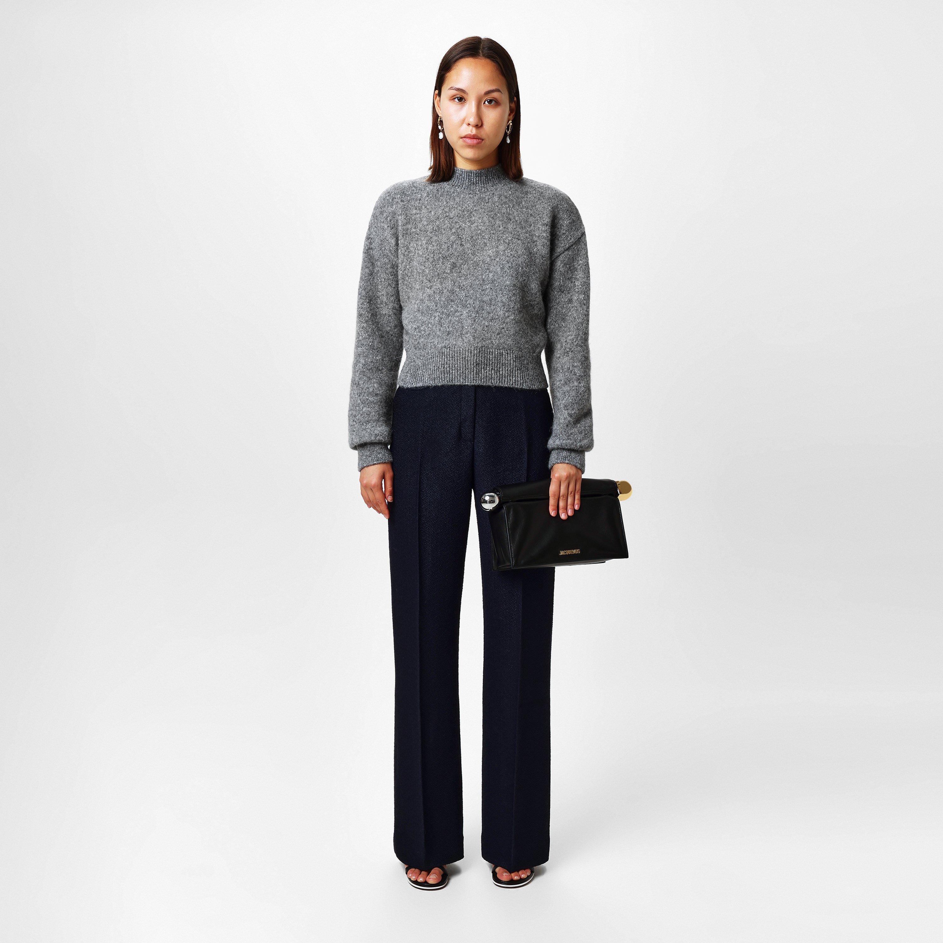 Dark Navy - Jacquemus - Crepe Trousers - 4