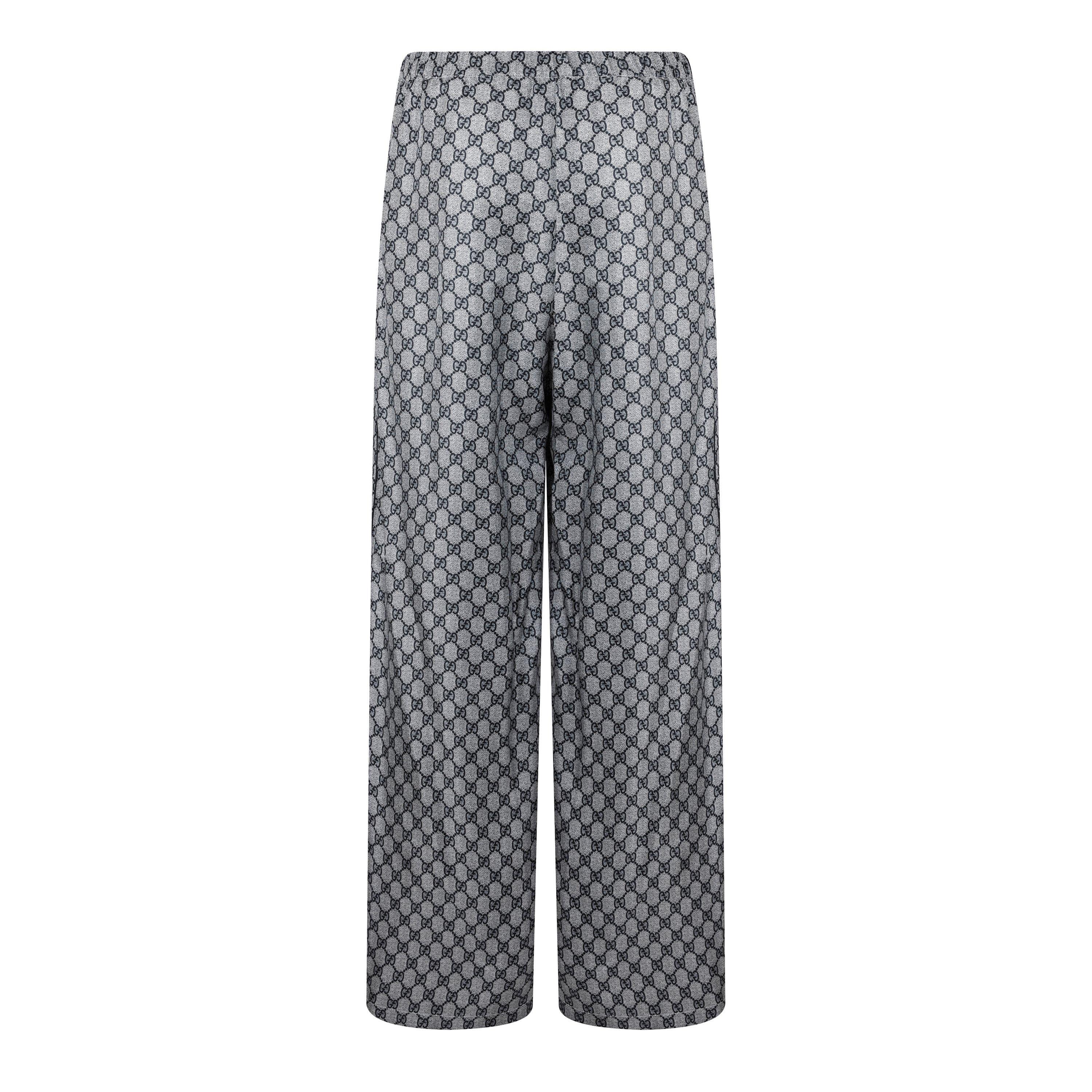 パンツ GUCCI FW23 'Morsetto' trousers (769973Z592B 1000) Logo-embroidered trousers | Gucci | OTTODISANPIETRO