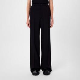 Balenciaga Regular Fit Wool Trousers