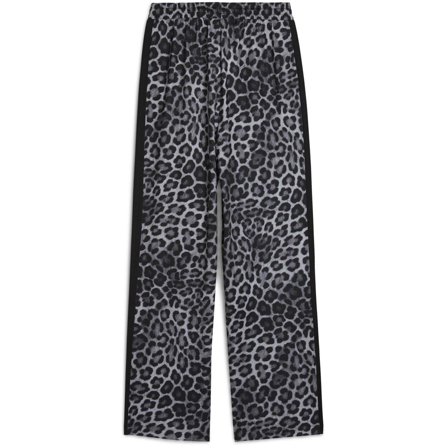 Blk Leopard - Puma - Womens T7 Leo Luxe All Over Print Open Hem Joggers - 2