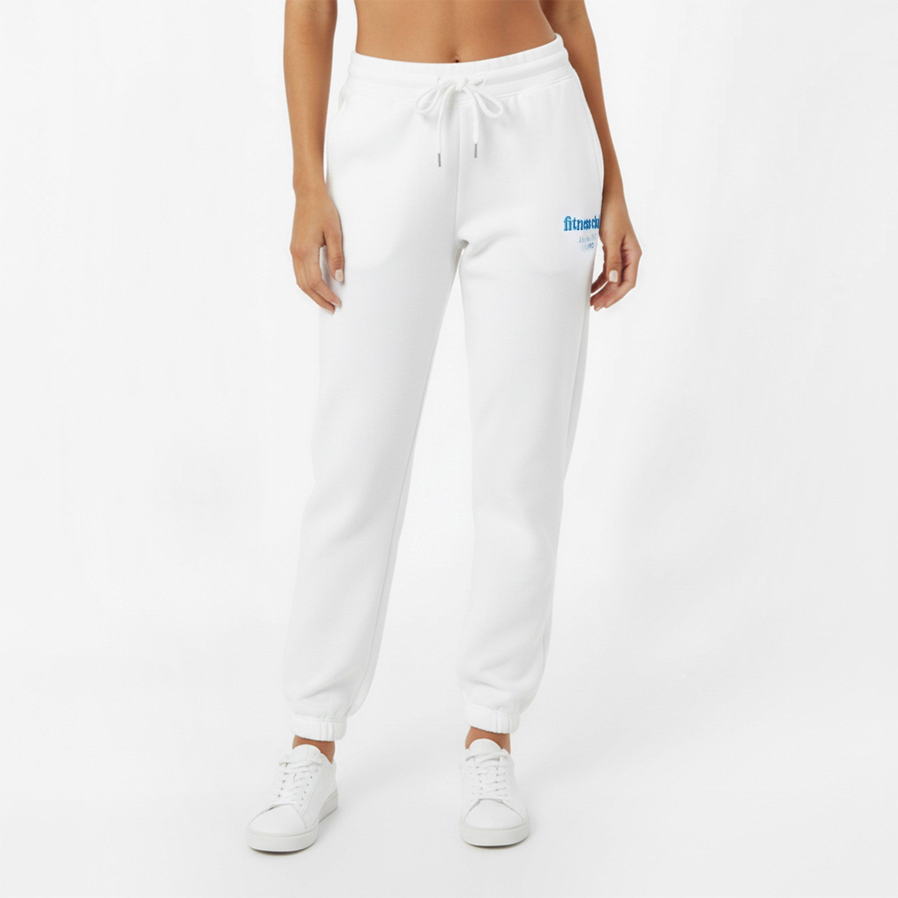 Creme - USA Pro - Sophie Habboo Oversized Closed Hem Fleece Joggers - 3