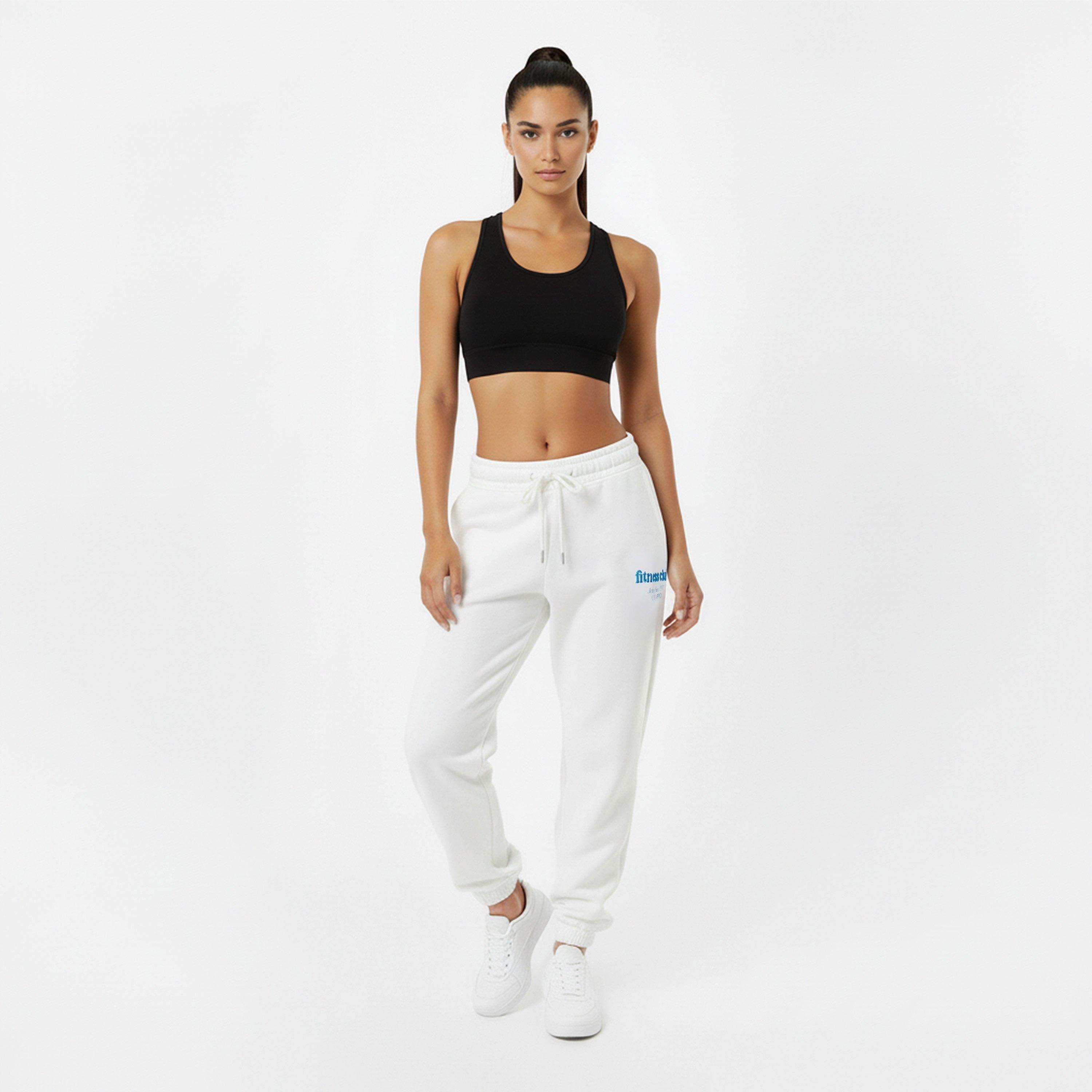 Creme - USA Pro - Sophie Habboo Oversized Closed Hem Fleece Joggers - 5