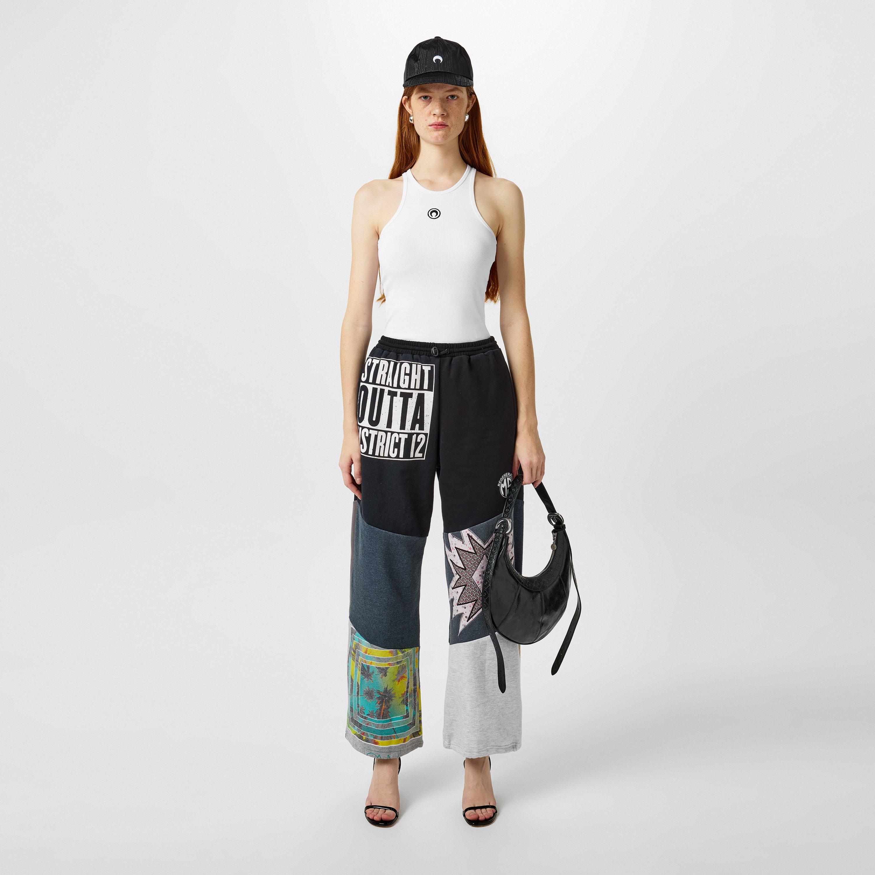 Magnet - Marine Serre - Women's Graphic Closed Hem Fleece Joggers - 4