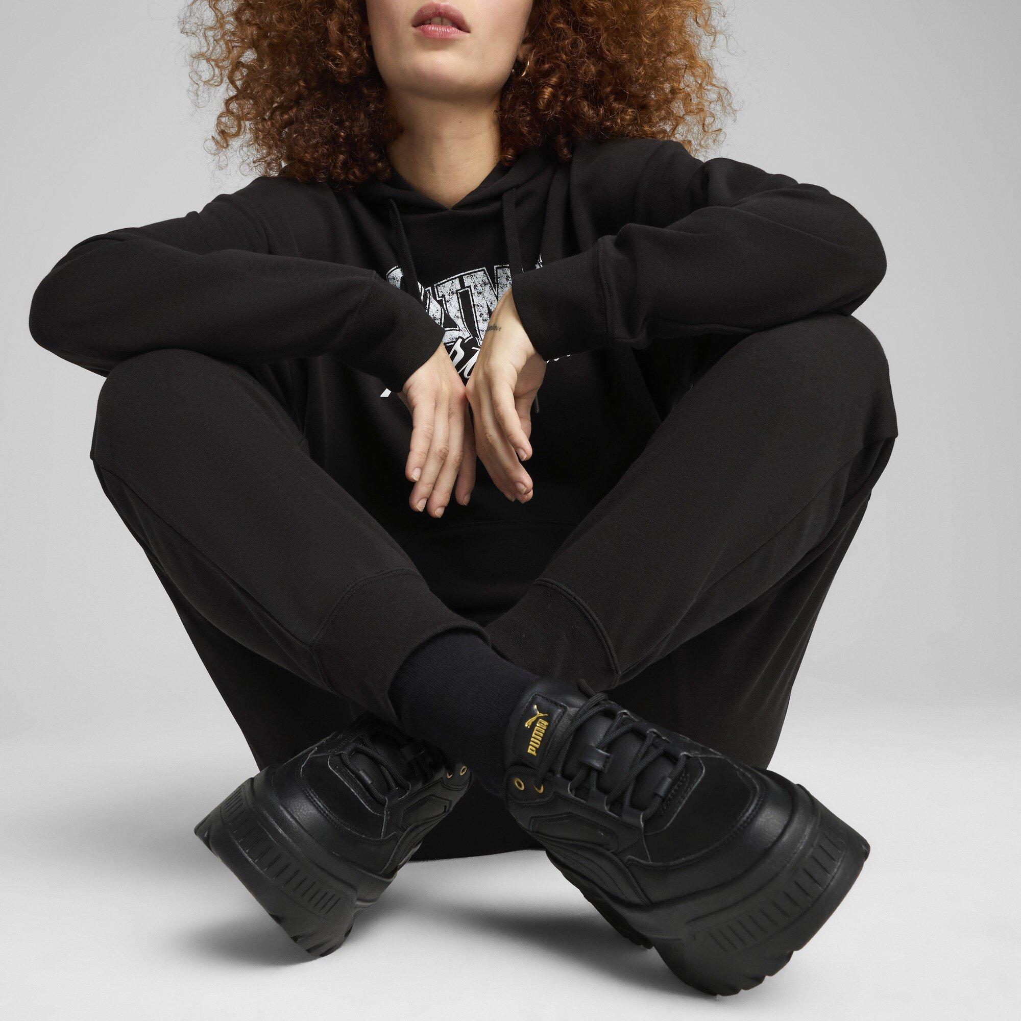 Puma Black - Puma - Logo Jogging Bottoms Womens - 3