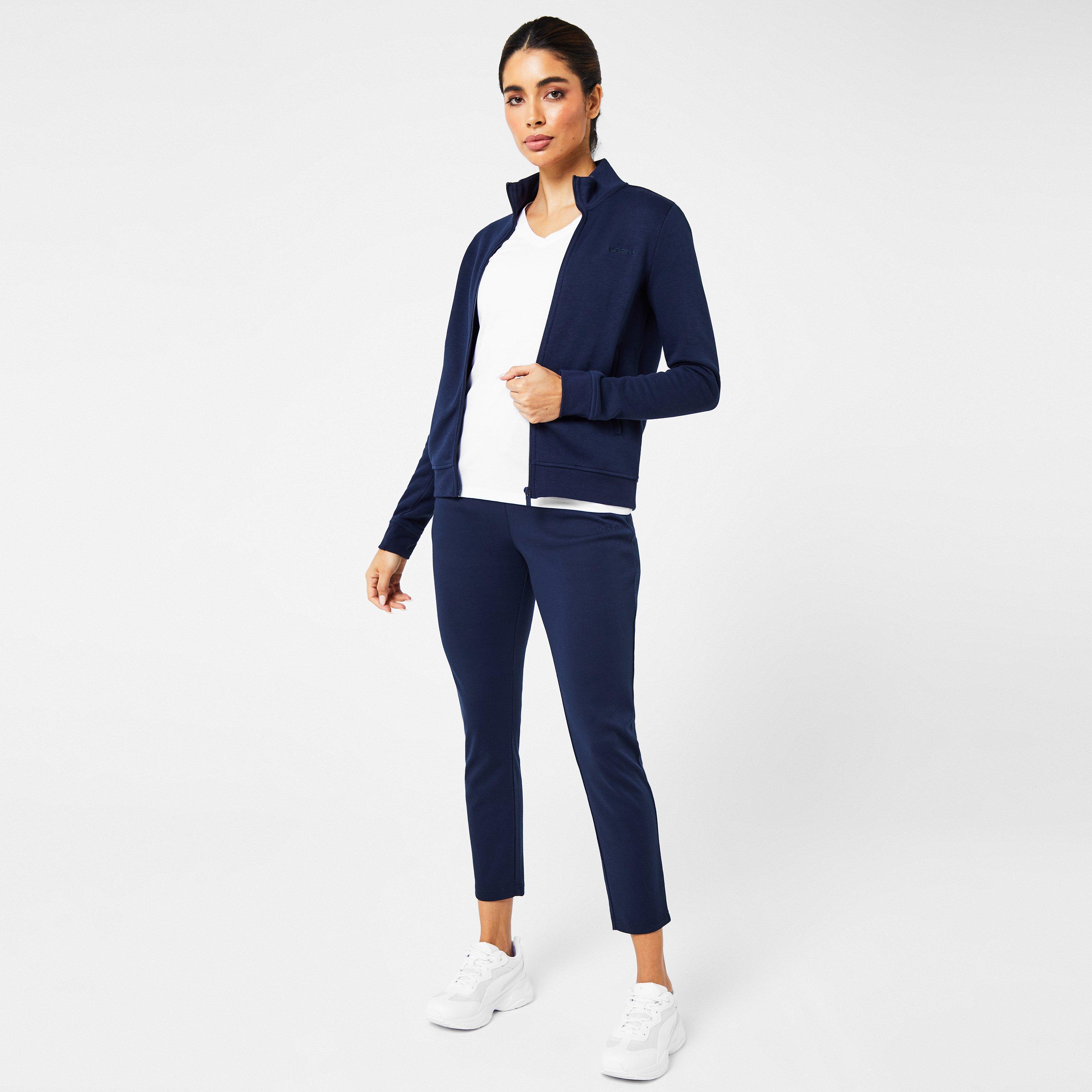 LA Gear LA Interlock Jogging Pants Ladies Open Hem Jersey Joggingbroek Sports World