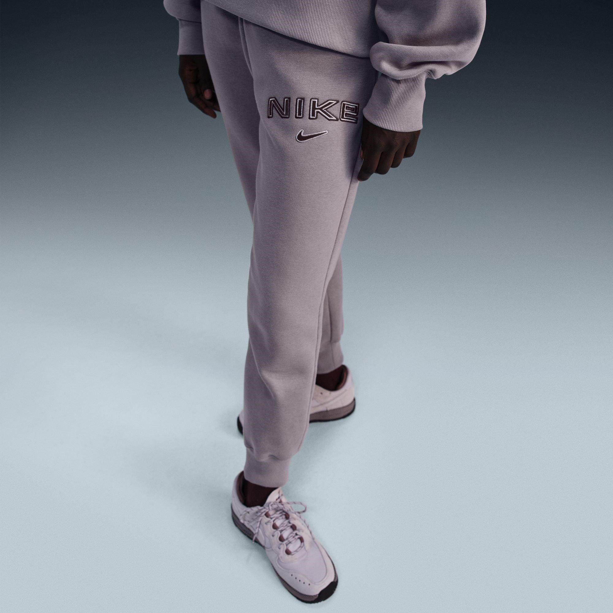 Roze - Nike - Sportswear Phoenix Fleece Women's Mid-Rise Logo Sweatpants - 6