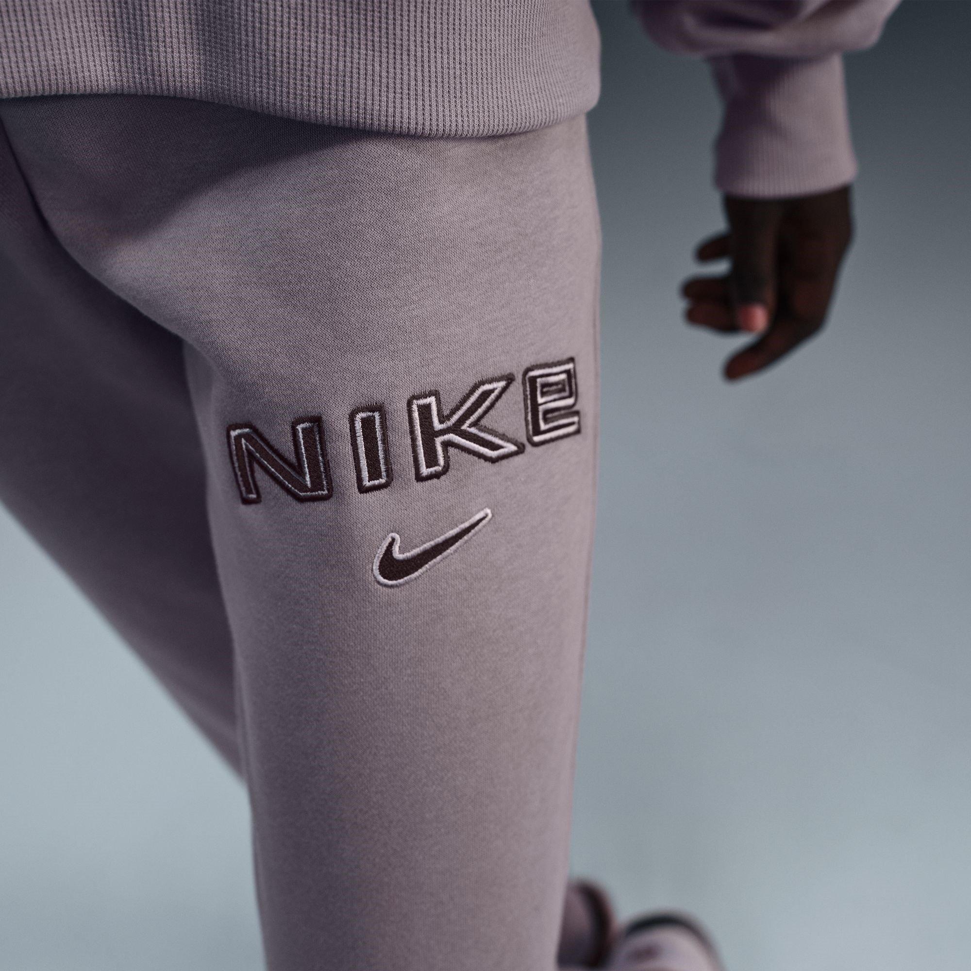 Roze - Nike - Sportswear Phoenix Fleece Women's Mid-Rise Logo Sweatpants - 8
