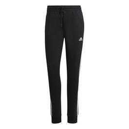 adidas Essentials 3 Stripes Womens French Terry Cuffed Pants