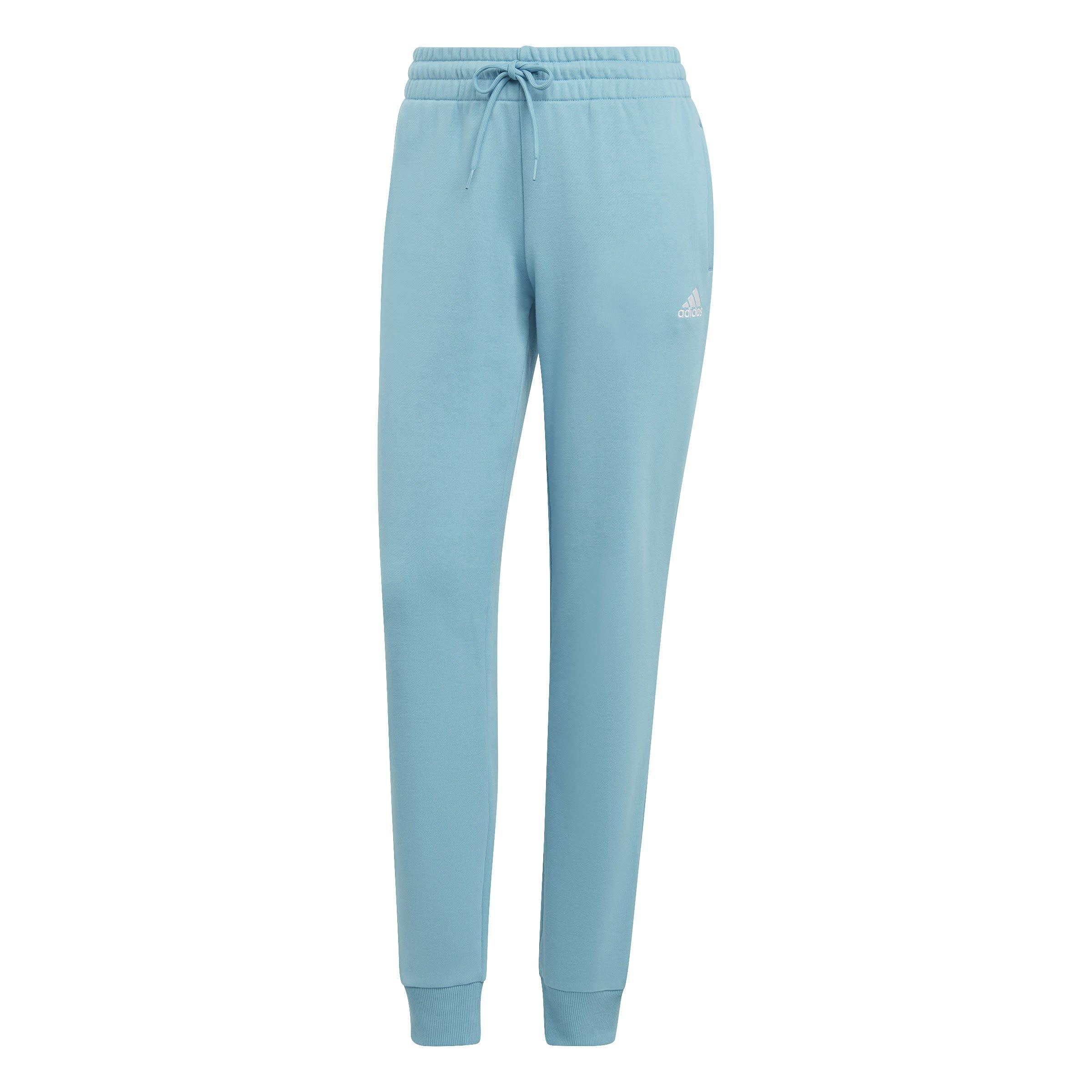 Cyan - adidas - Essentials Linear French Terry Cuffed Joggers Womens - 1