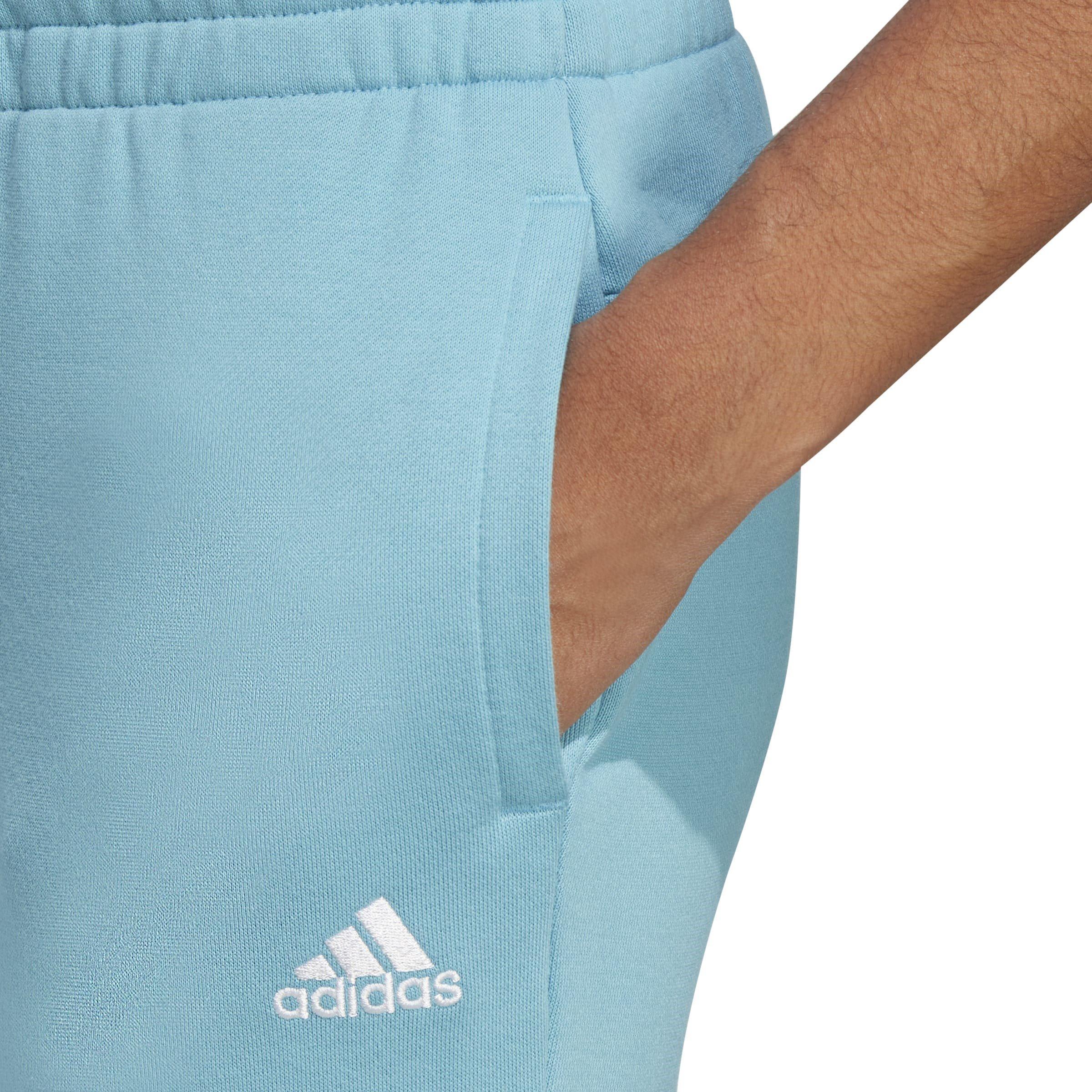 Cyan - adidas - Essentials Linear French Terry Cuffed Joggers Womens - 6
