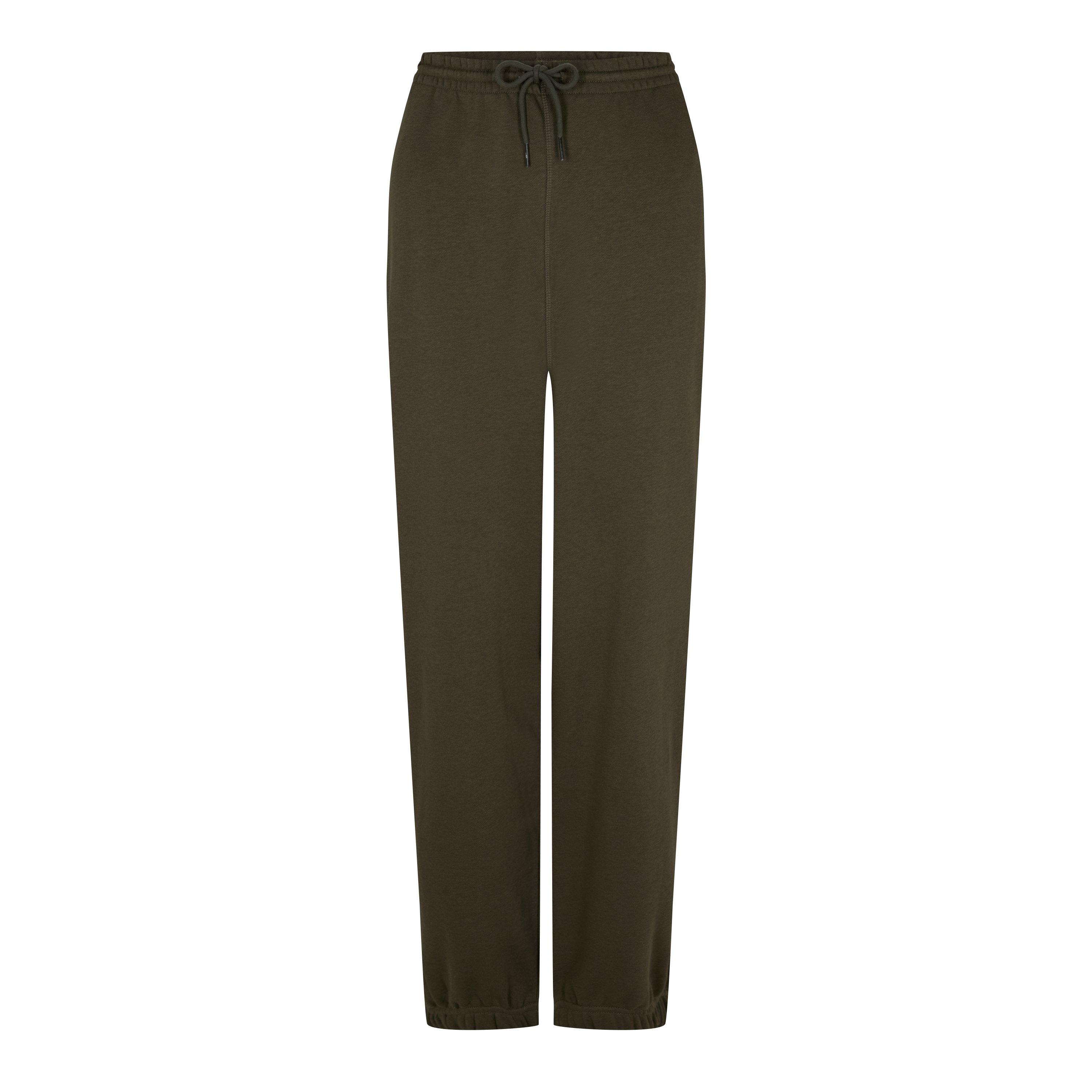 Reebok Women's Closed Hem Fleece Joggers - Army Green - 0-2