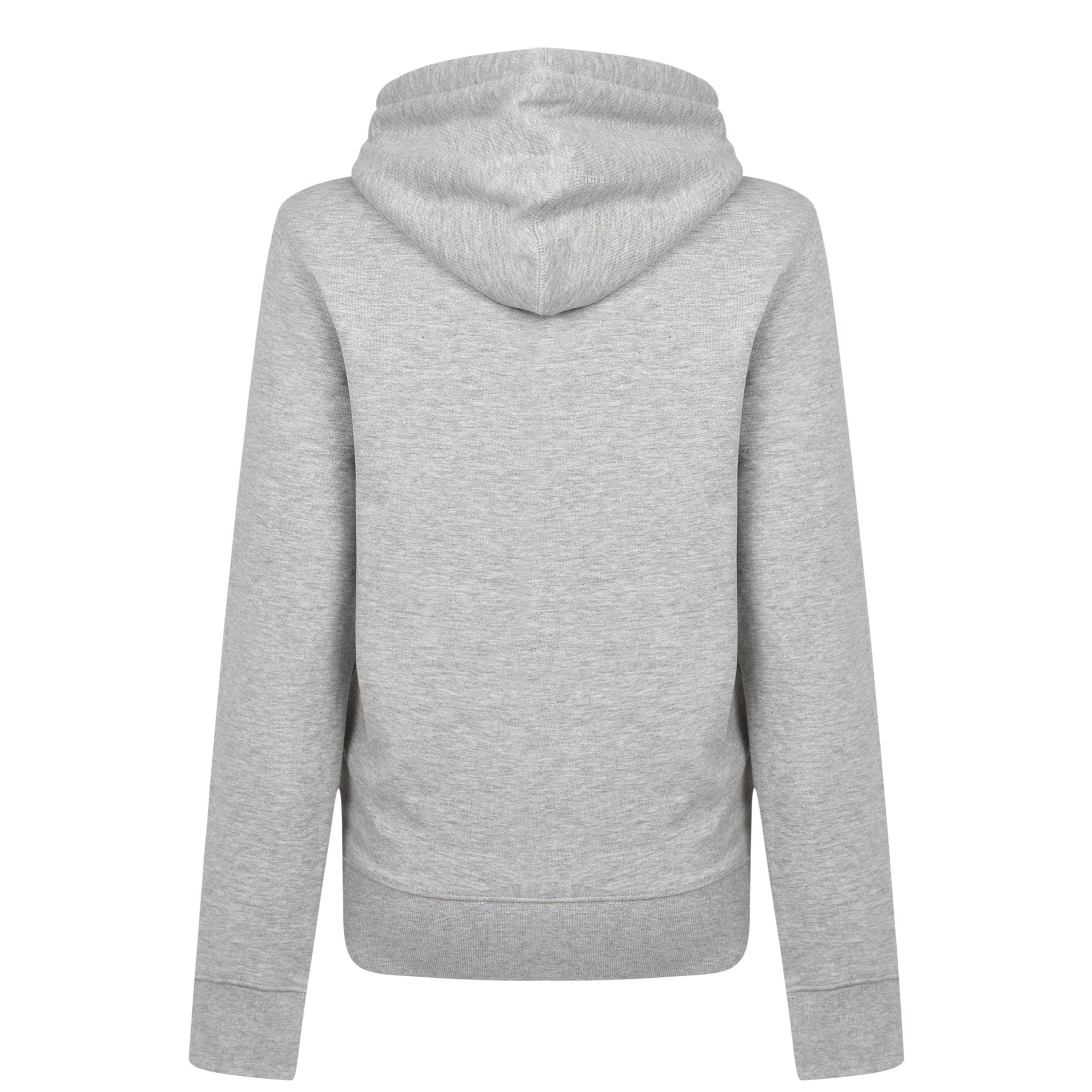 Grey Marl - Firetrap - Large Logo Hoodie - 5