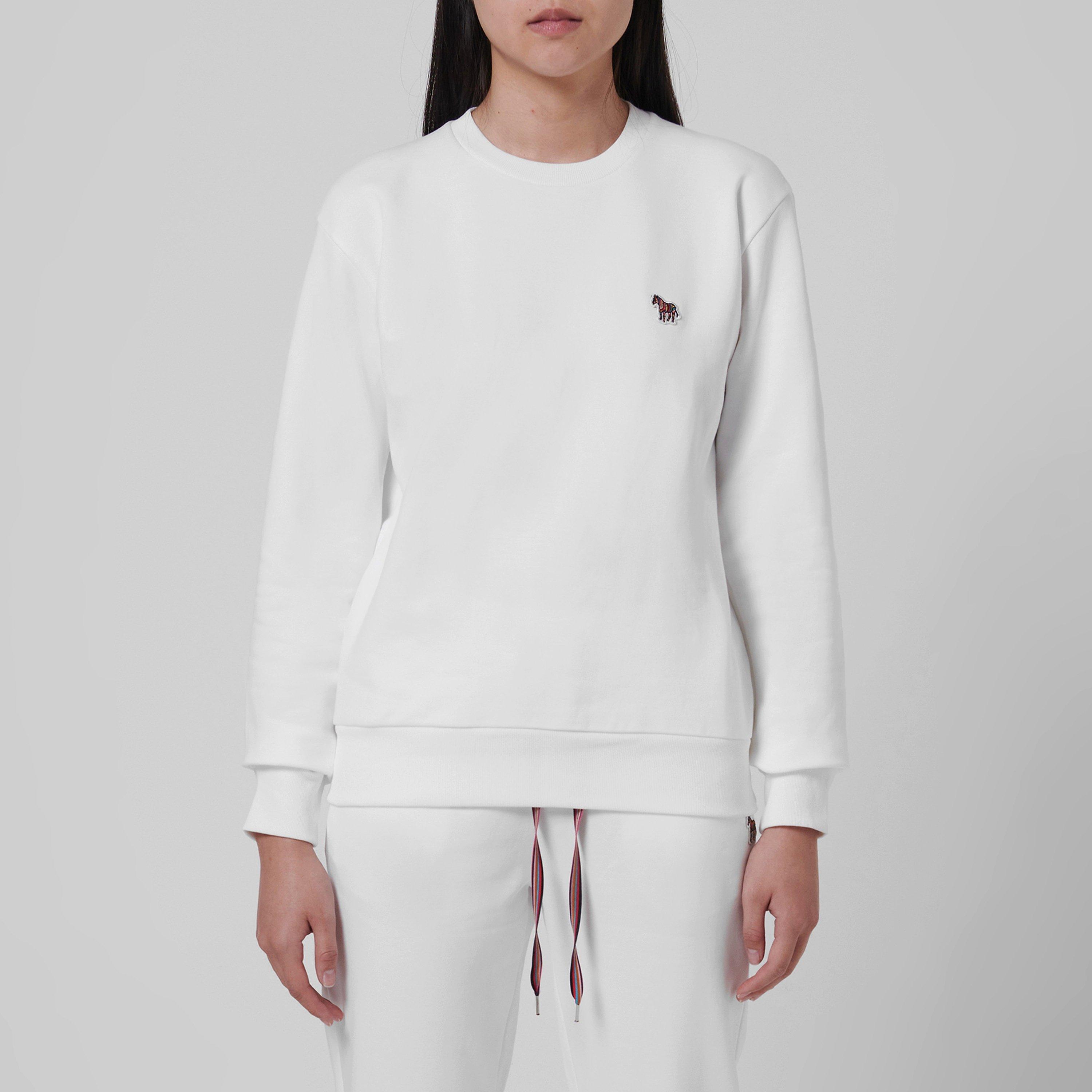 Ps Paul Smith Women's Zebra Logo Sweatshirt - White 01 - 8 (XS)