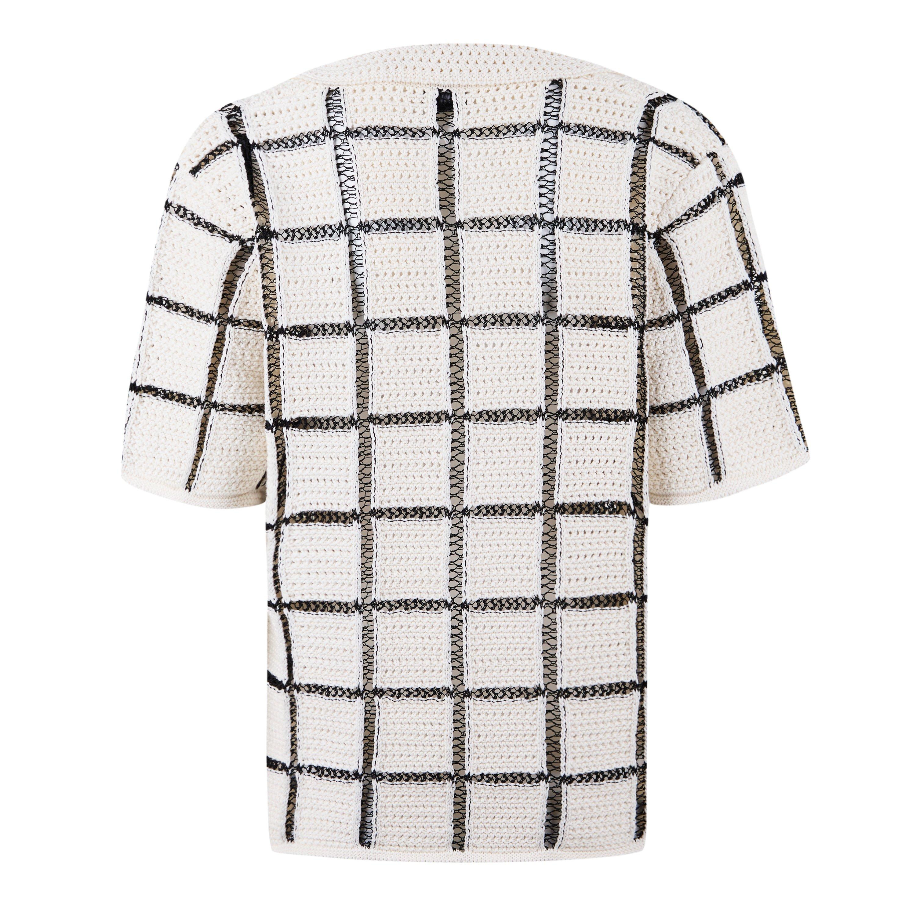 ECRU - Dries Van Noten - Block Stitch Polo Top - 6