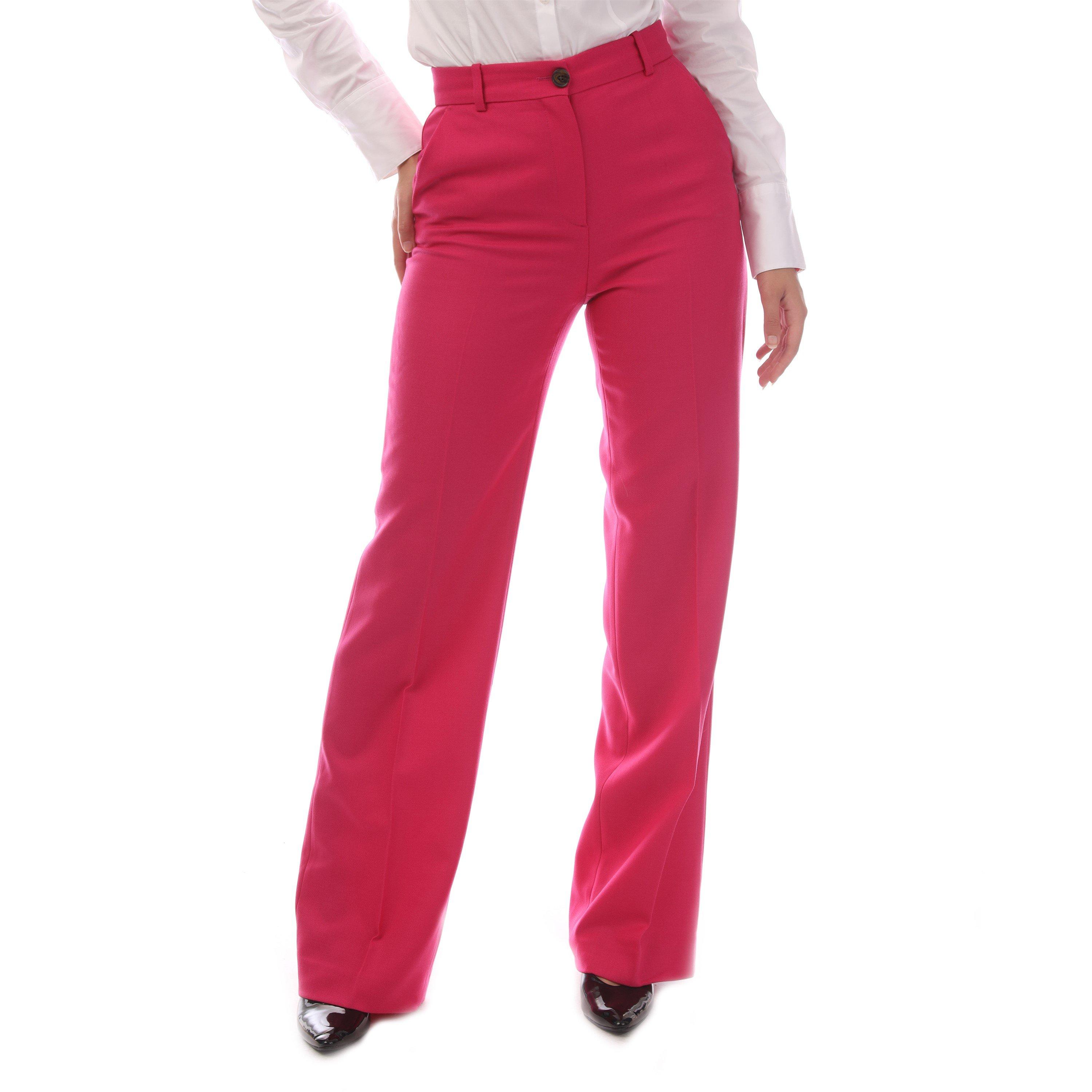 Bright Pink - Boss - Women's Tireka Luxurious Wool Trousers - 1