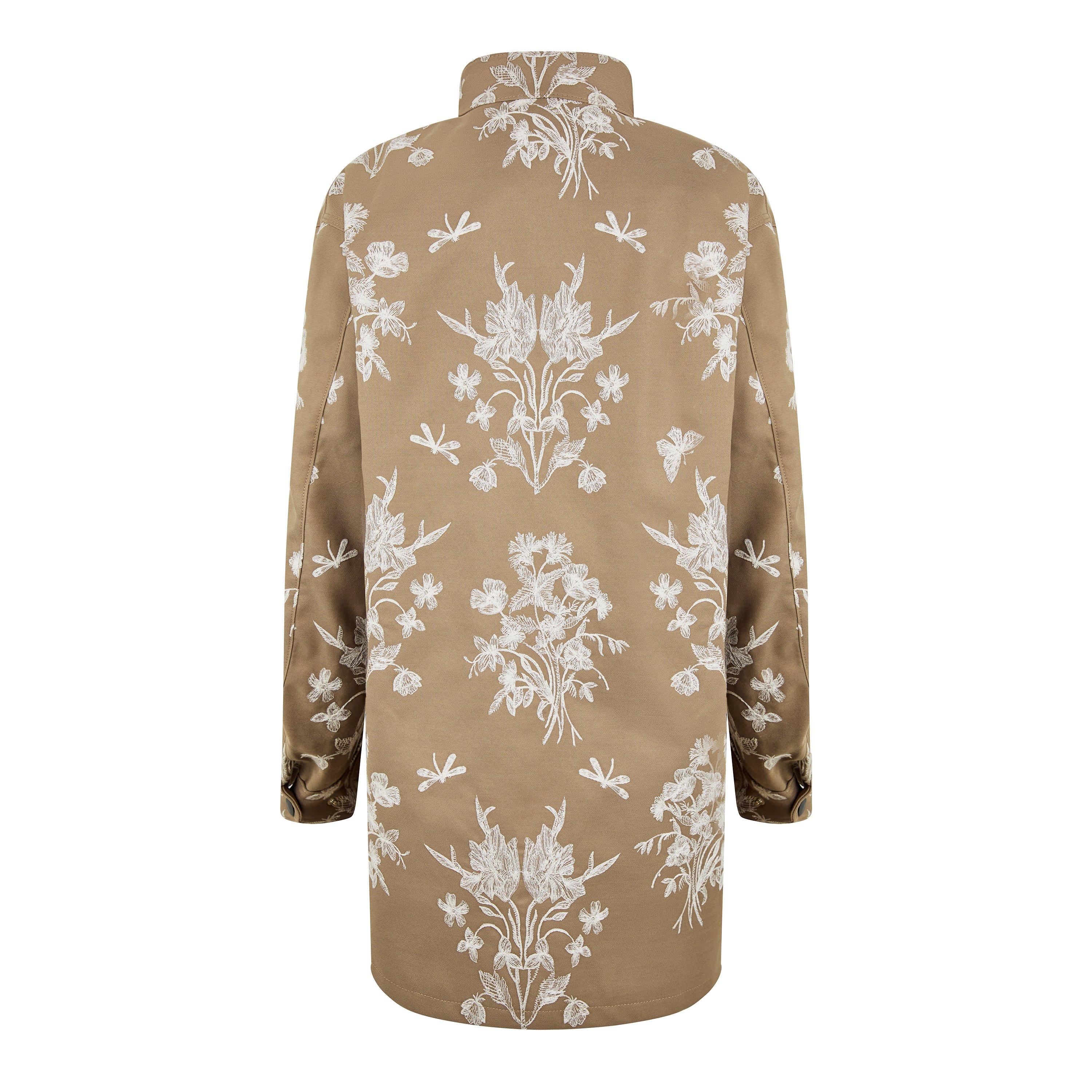 Moro/Red - Giambattista Valli - Floral Embroidered Parka - 2