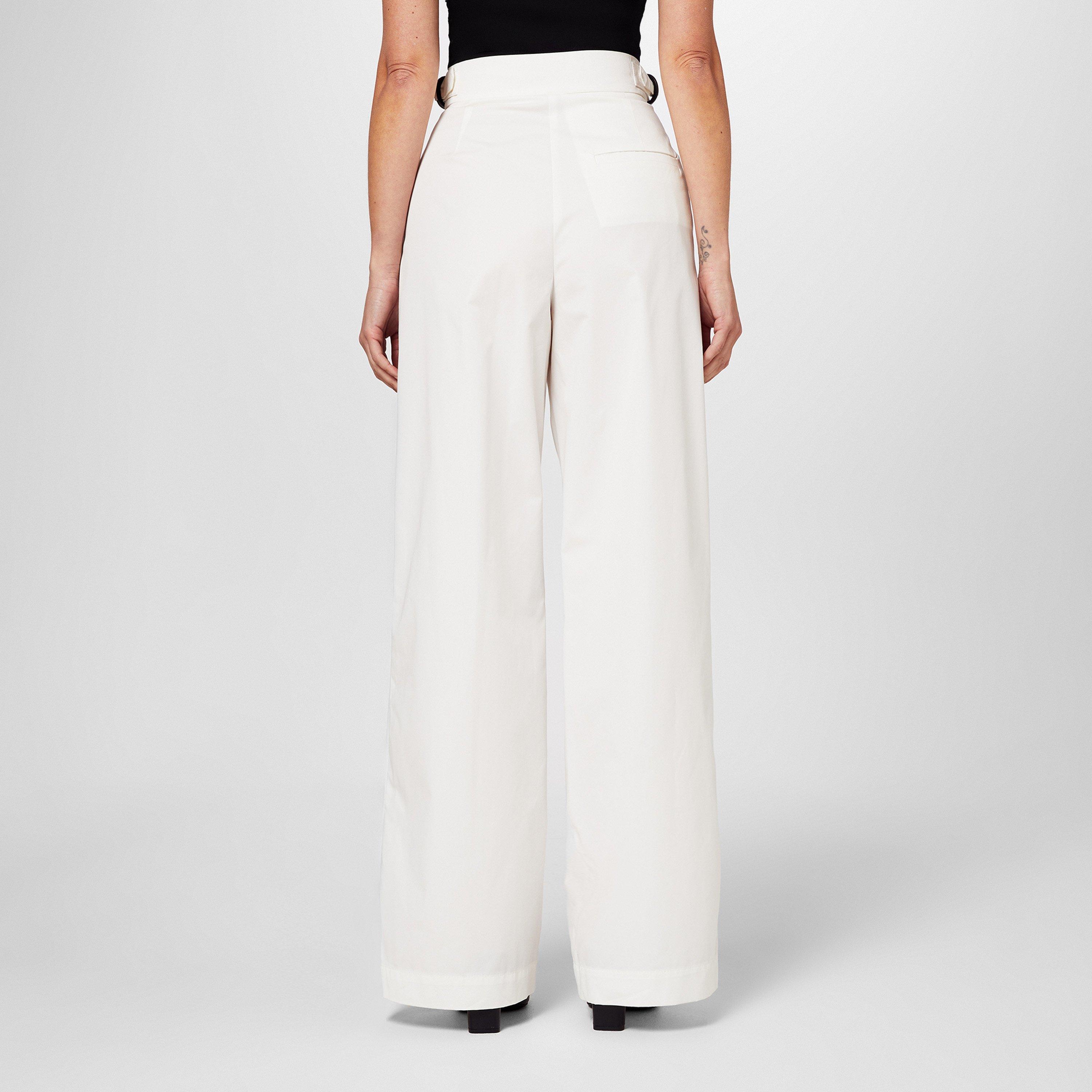 White - Emporio Armani - Wide Leg Trousers - 3