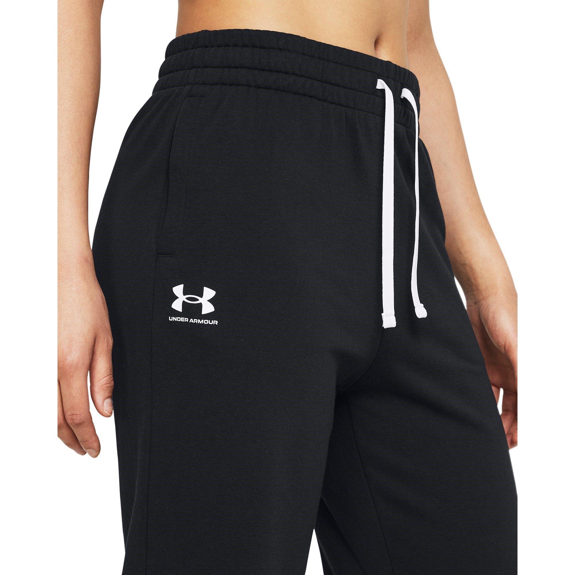 Black/Blk/White - Under Armour - Rival Terry Jogger - 5