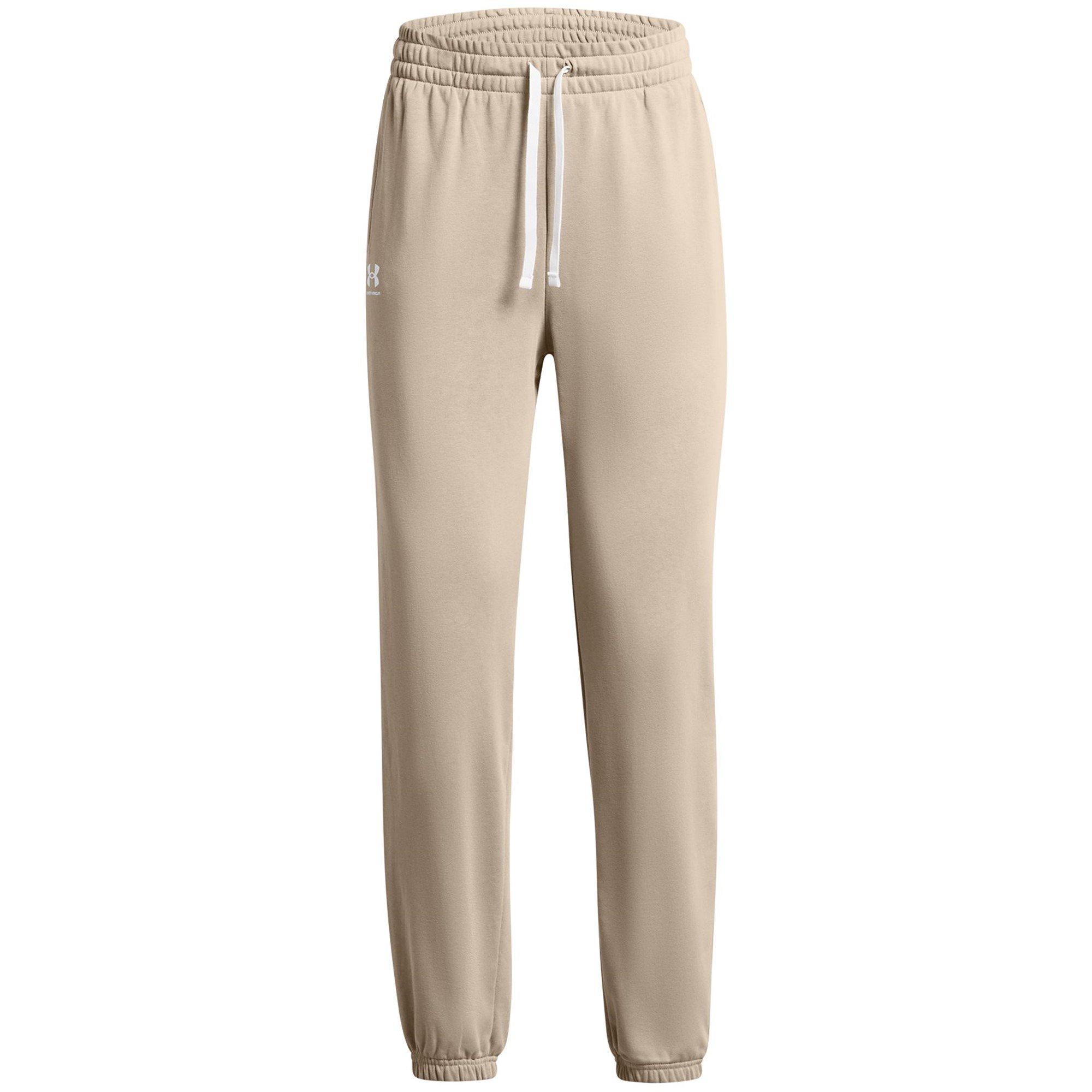 TimberWolf/Wht - Under Armour - Rival Terry Jogger - 1