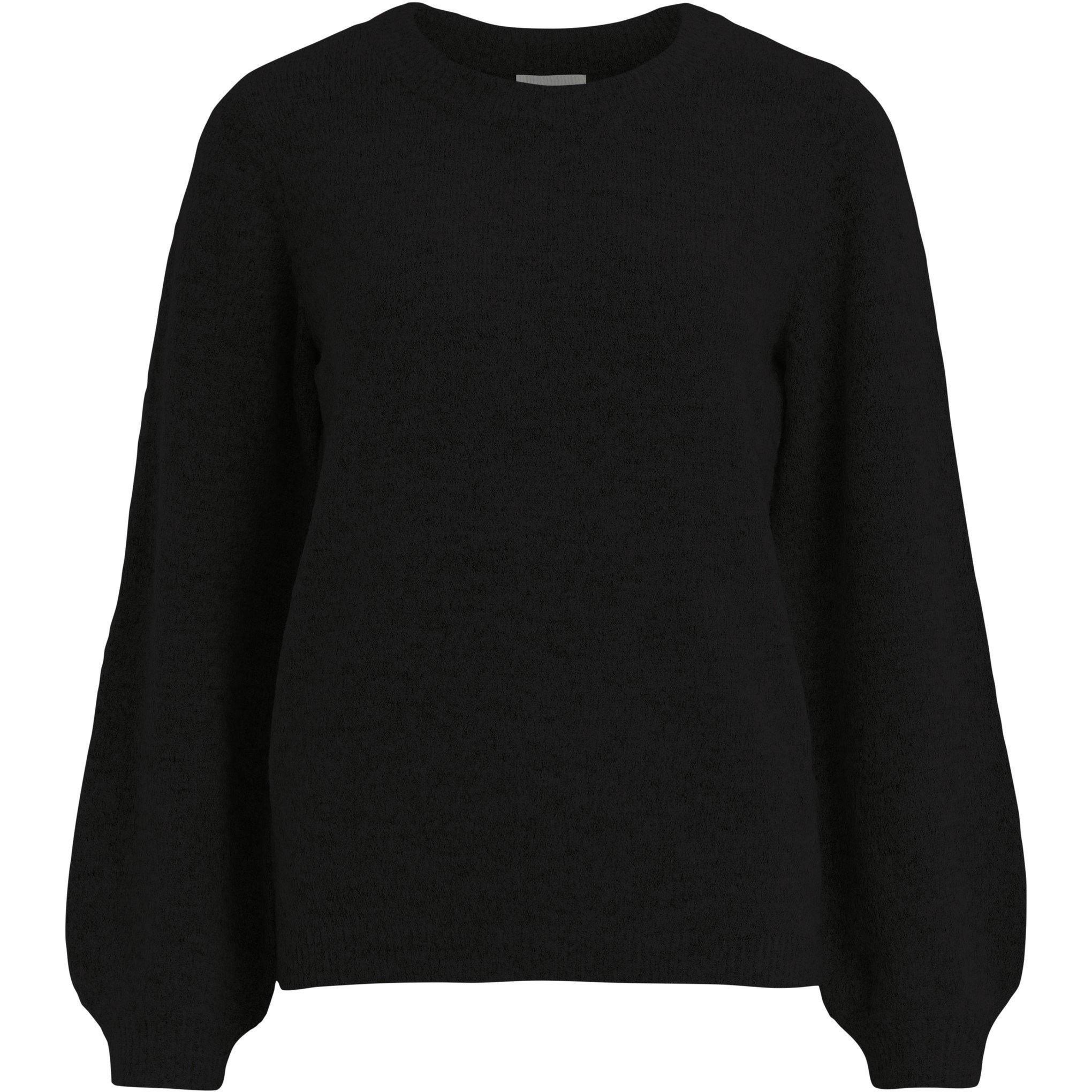 Black - Object - Long Sleeve Pullover Jumper - 1