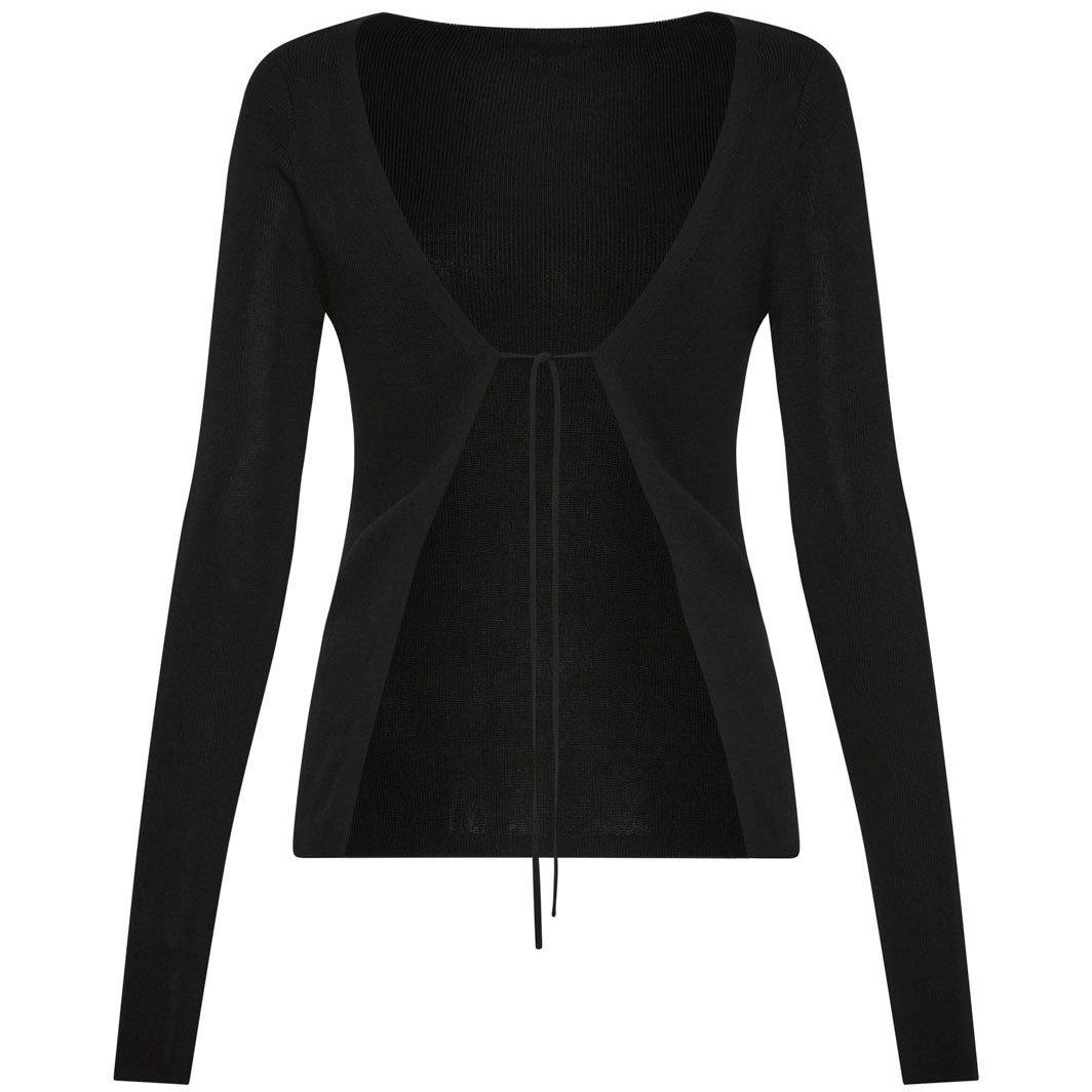 Black - St. Agni - Rouleau Tie Reversible Knit Top - 6