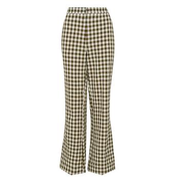Selected Femme Lucilla Flared Checked Trousers