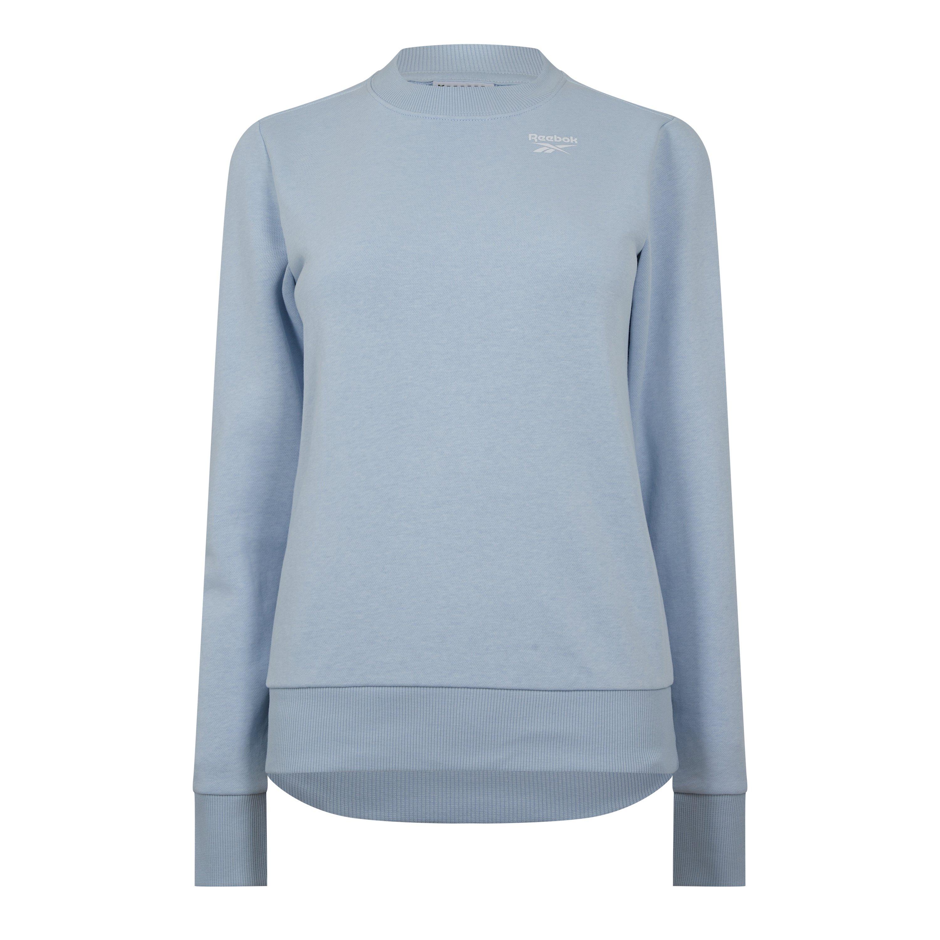Blue - Reebok - Women's Terry Crew Sweatshirt - 1