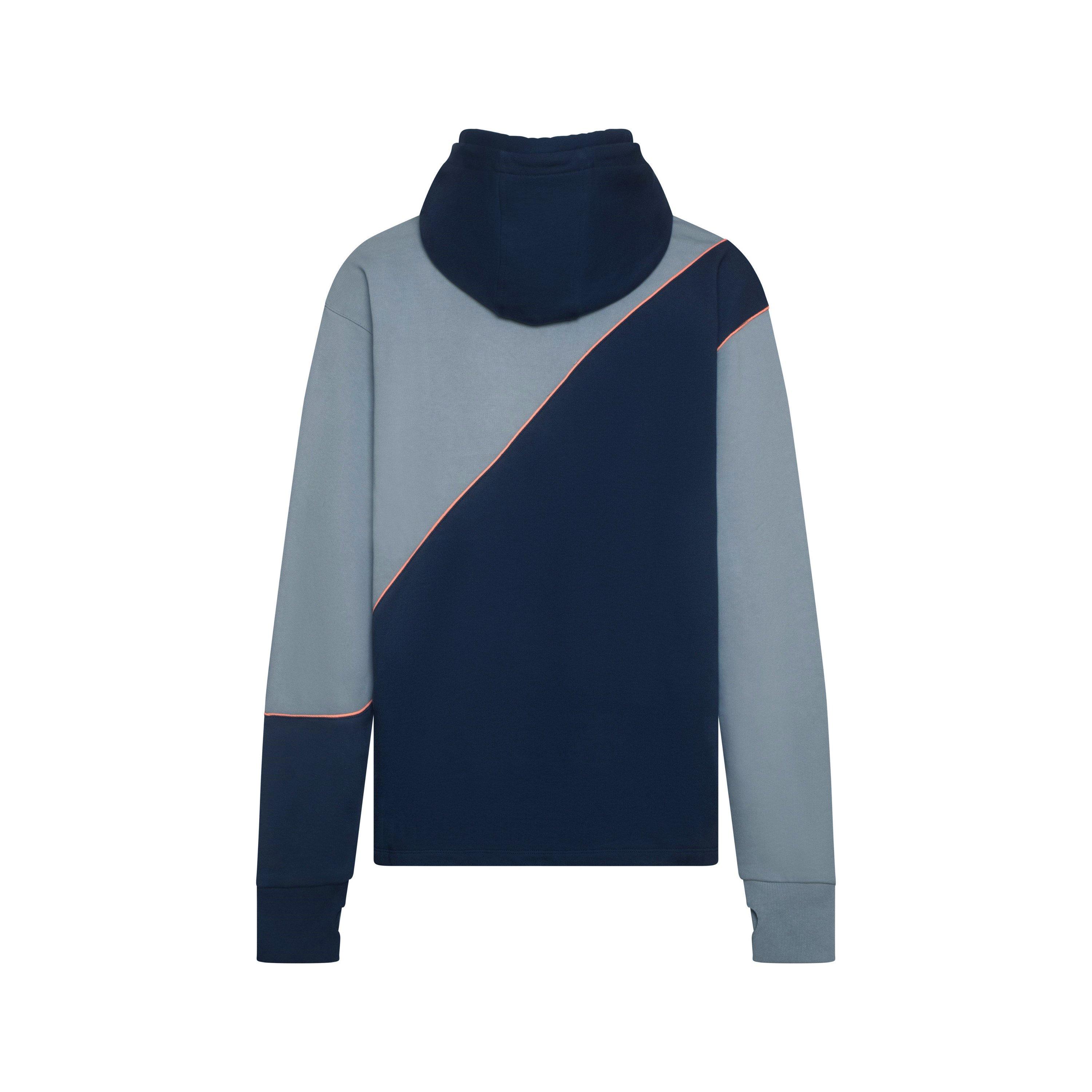 Navy Urban - Red Run - Long Line Hoodie - 6