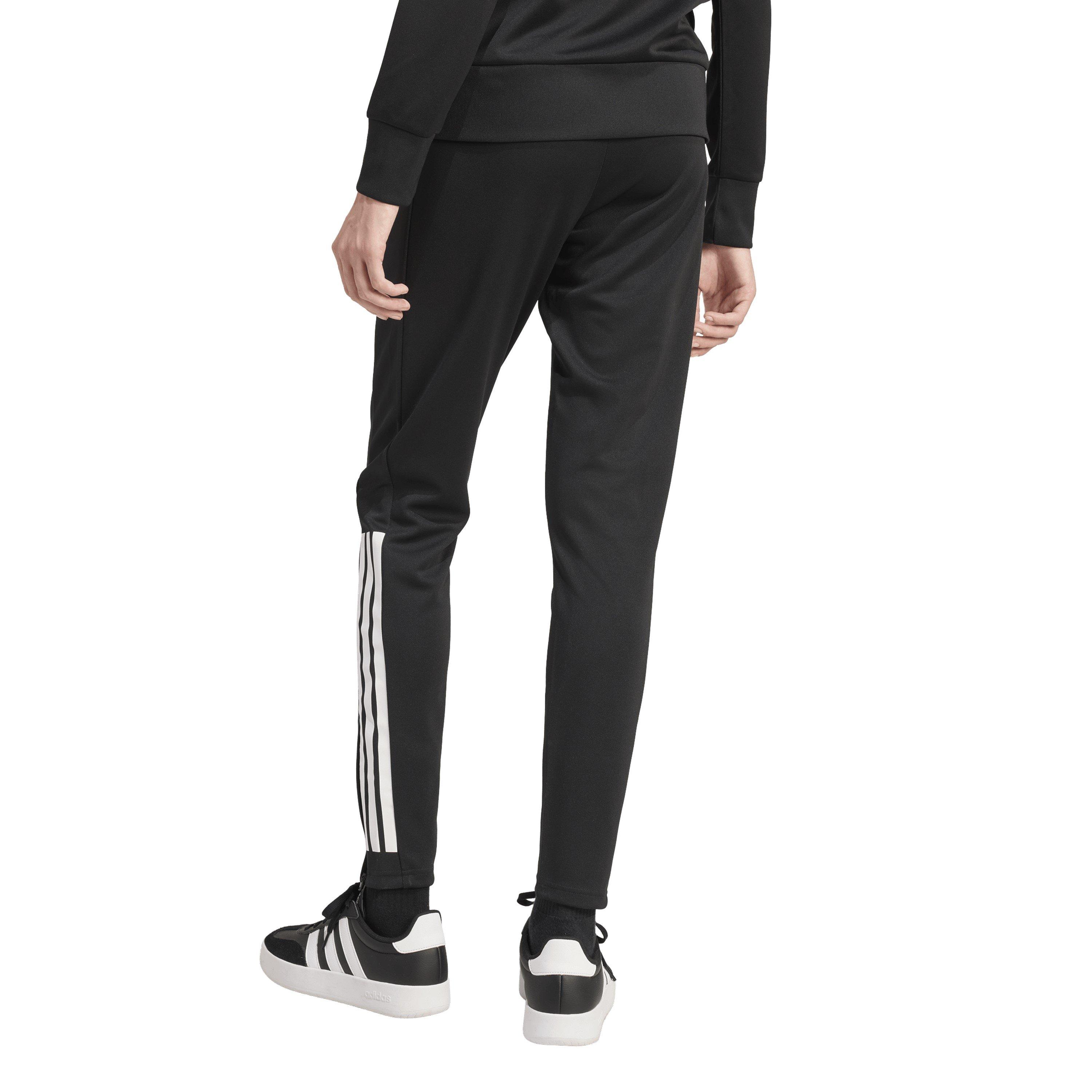 Zwart/Wit - adidas - Womens Football Sereno Pants Slim - 4