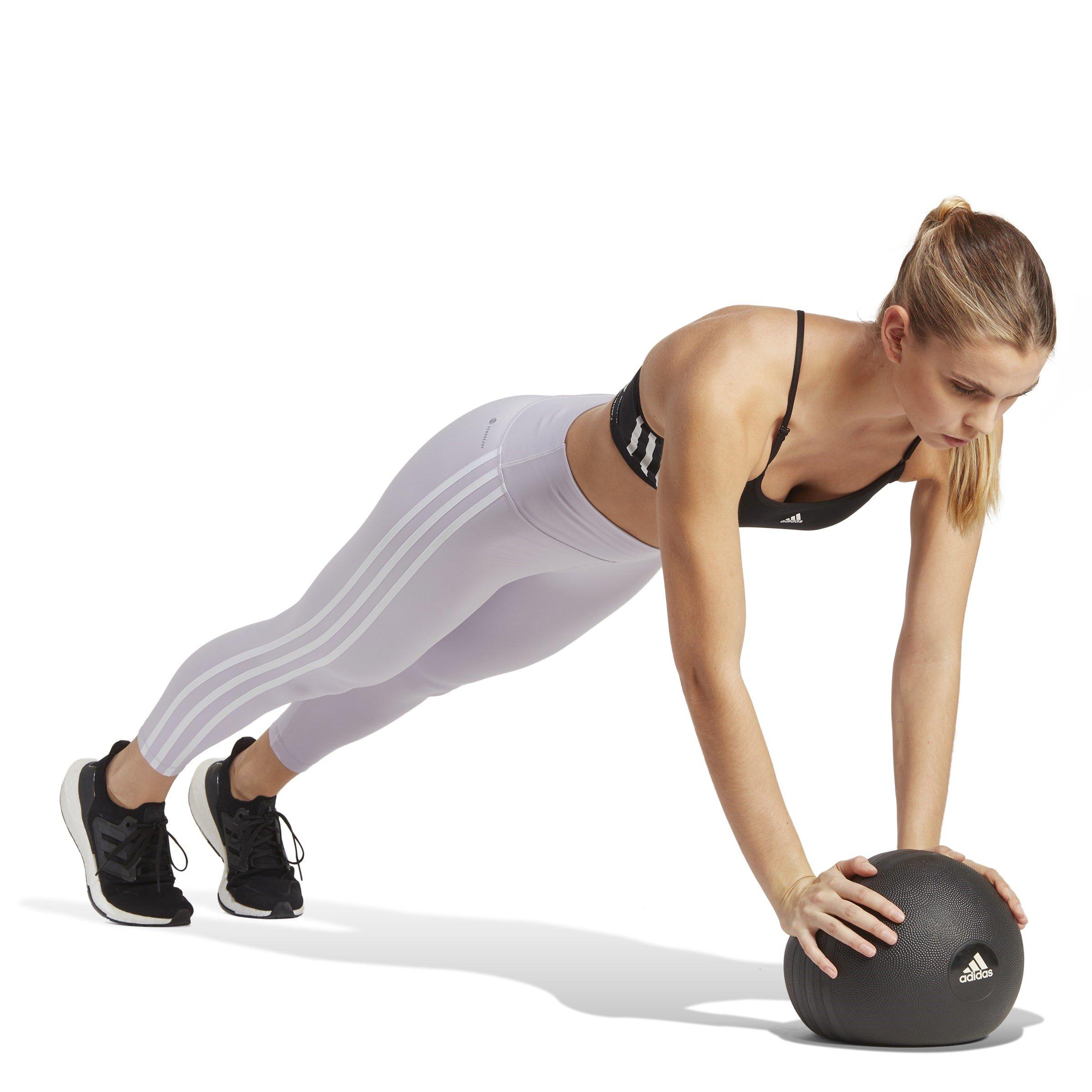 Sildaw - adidas - Train Essentials Striped High-Waisted Jersey Leggings - 4